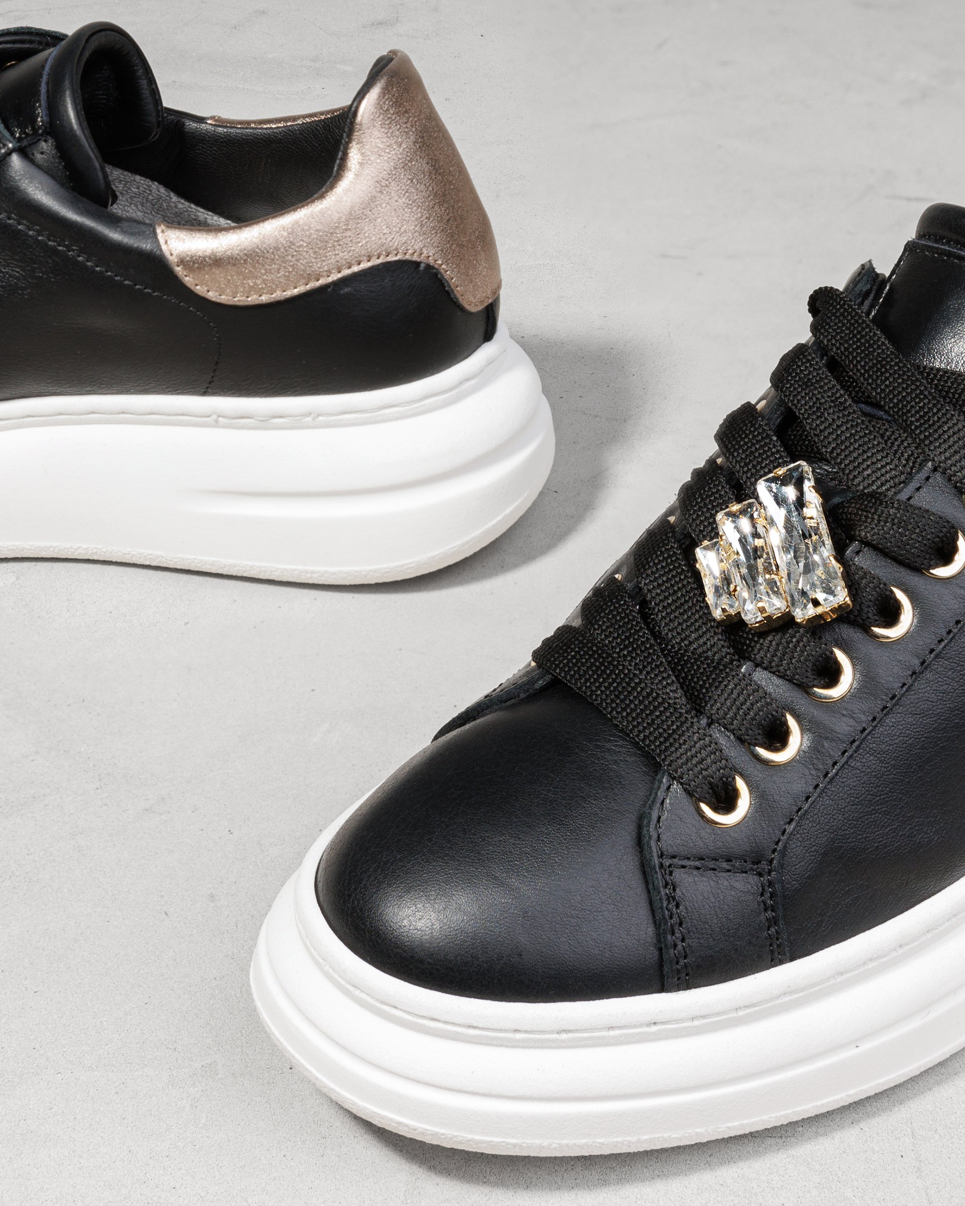 Черные кеды из натуральной кожи - Image 4 of 4