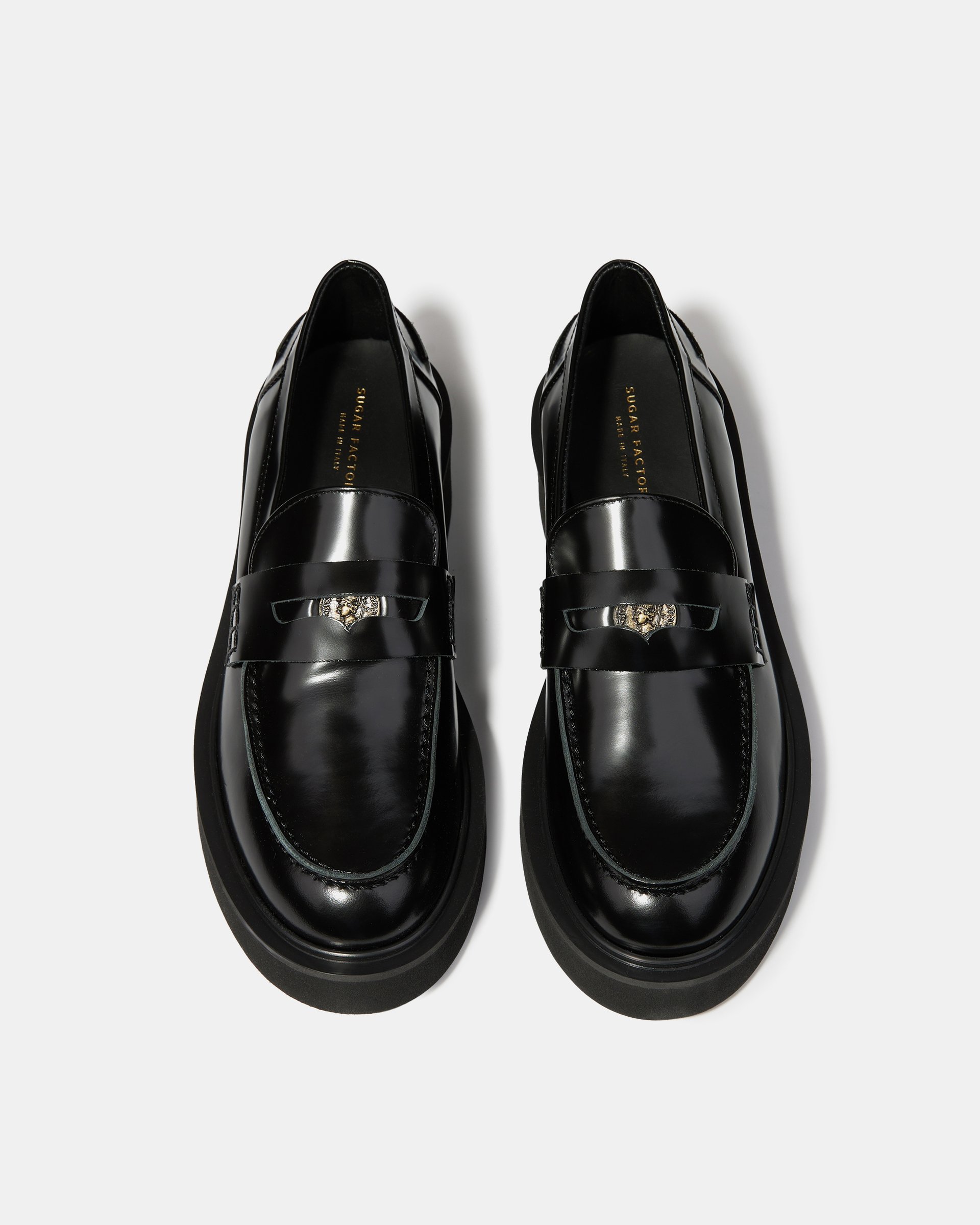Черные кожаные пенни-лоферы - Image 3 of 5