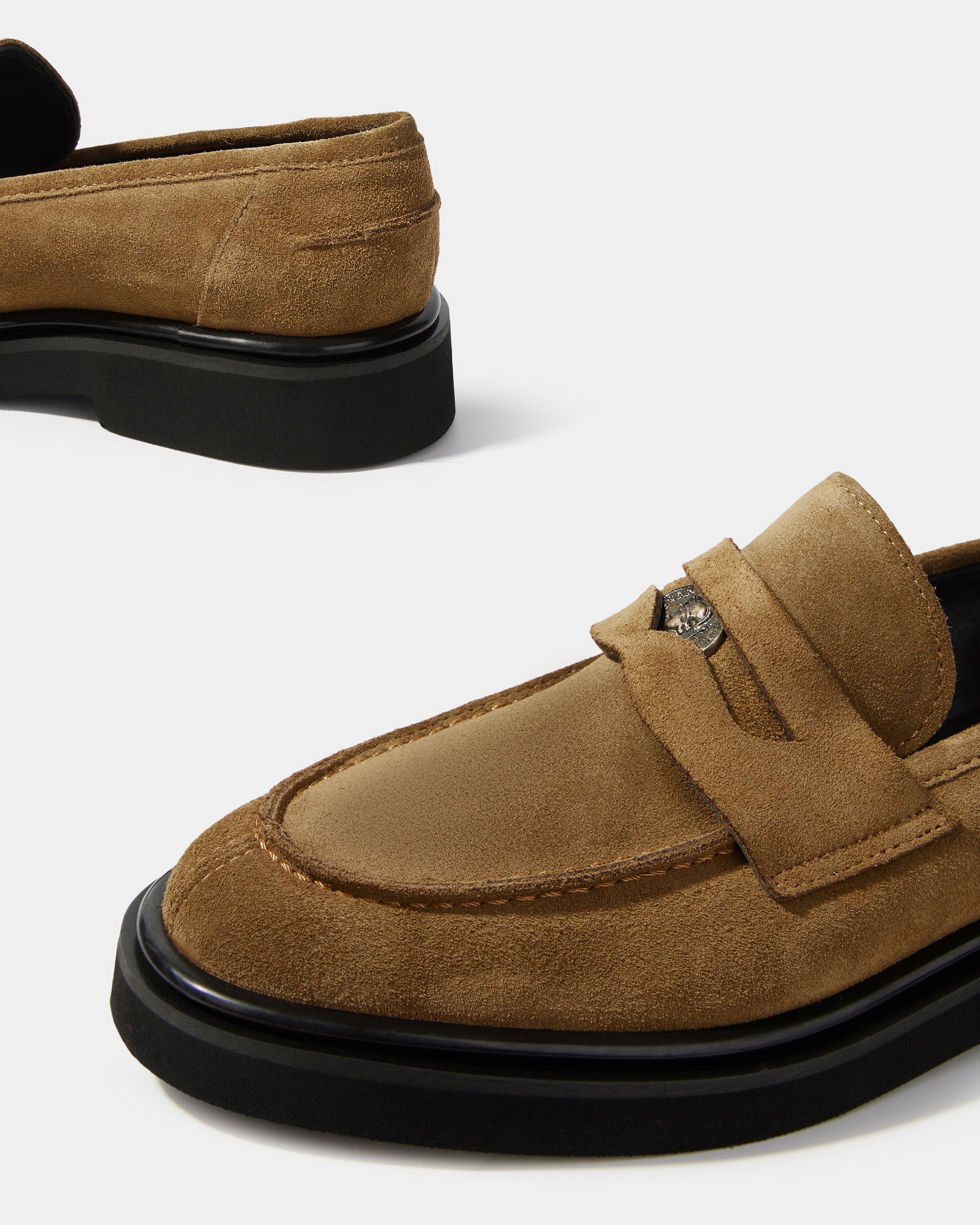 Замшевые пенни-лоферы пшеничного цвета - Image 4 of 6