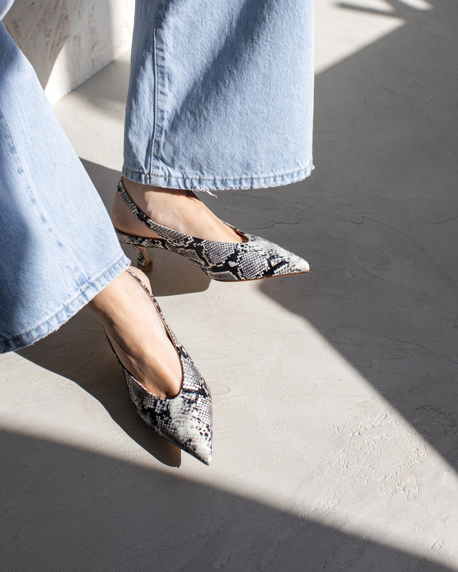Кожаные туфли с принтом питона - Image 5 of 5