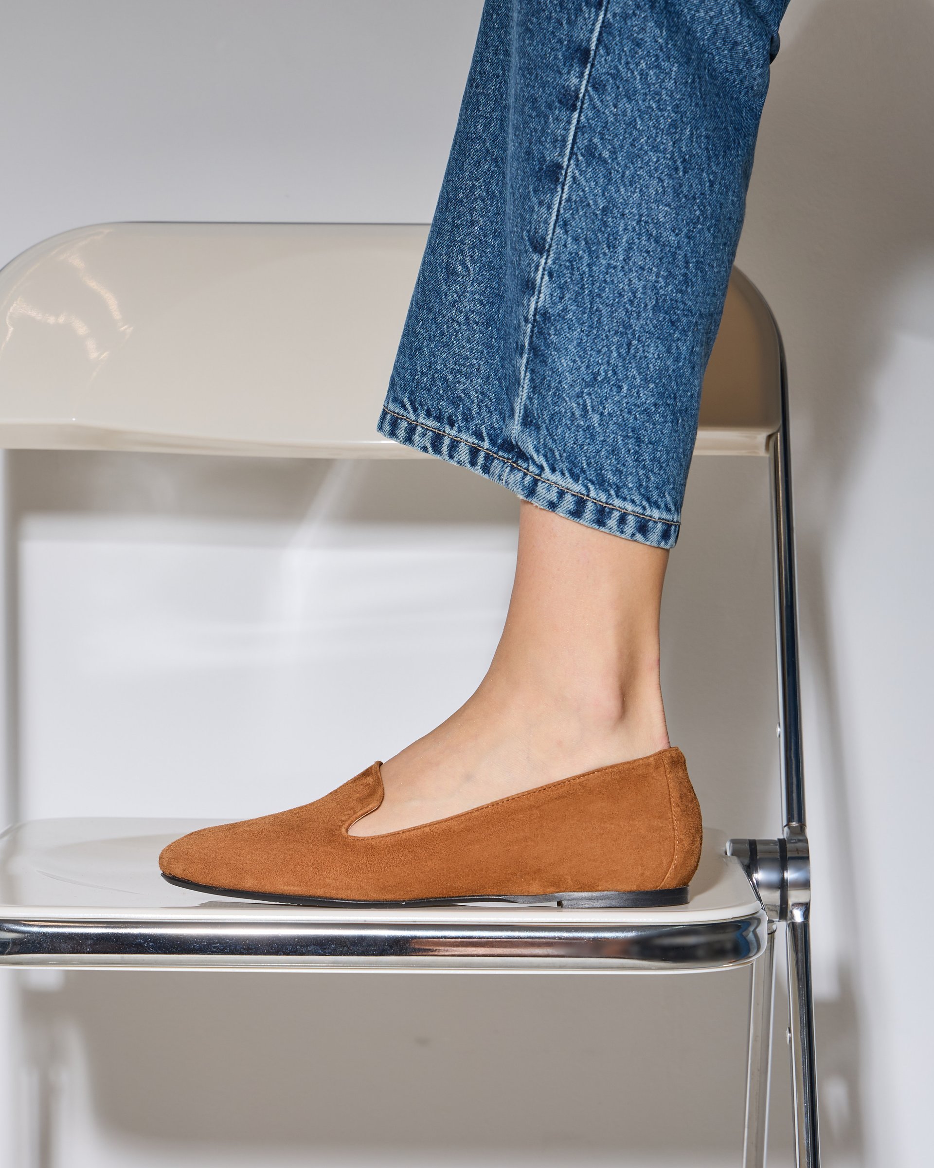 Коричневые замшевые мокасины - Image 5 of 7