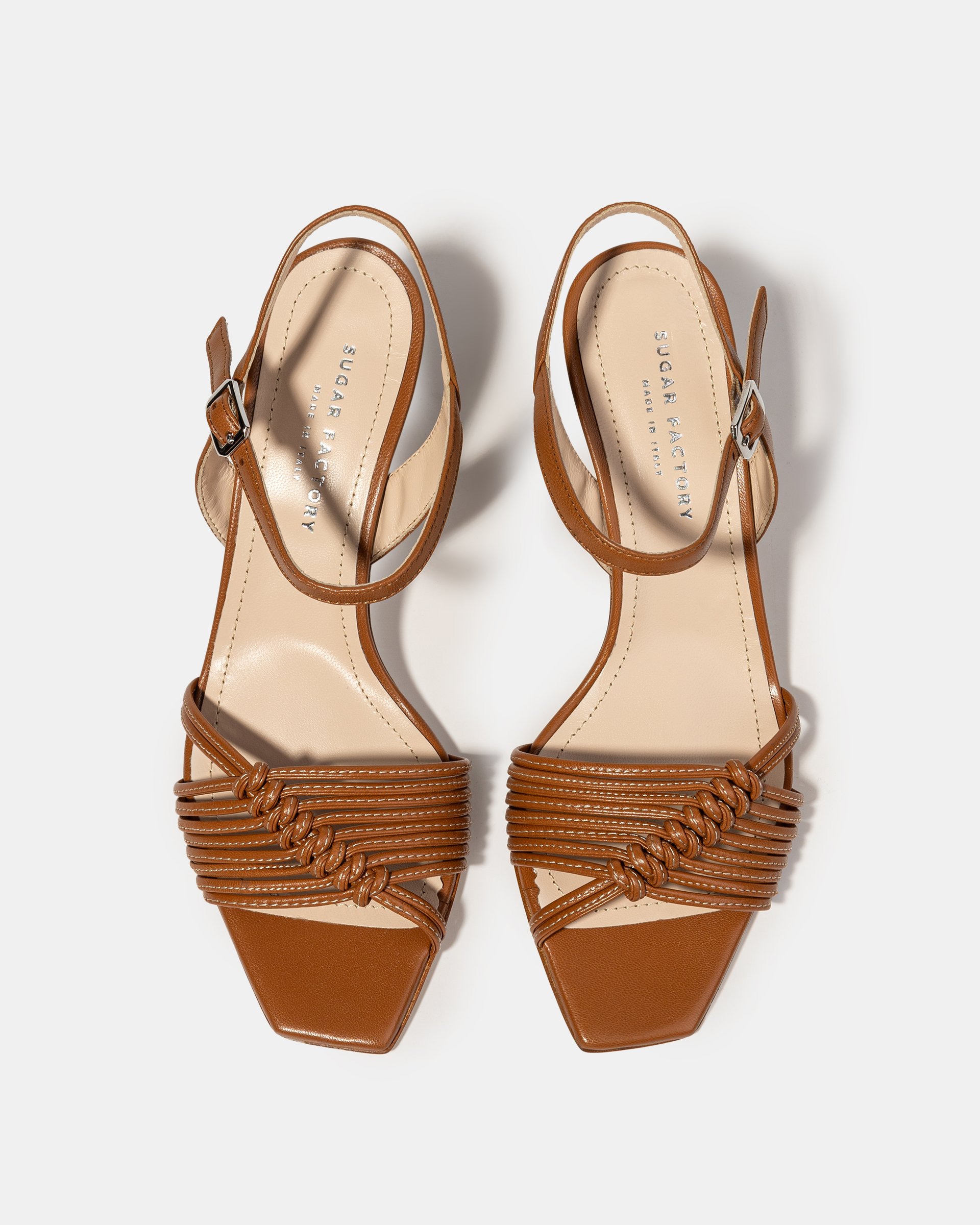 Коричневые босоножки на каблуке - Image 3 of 5