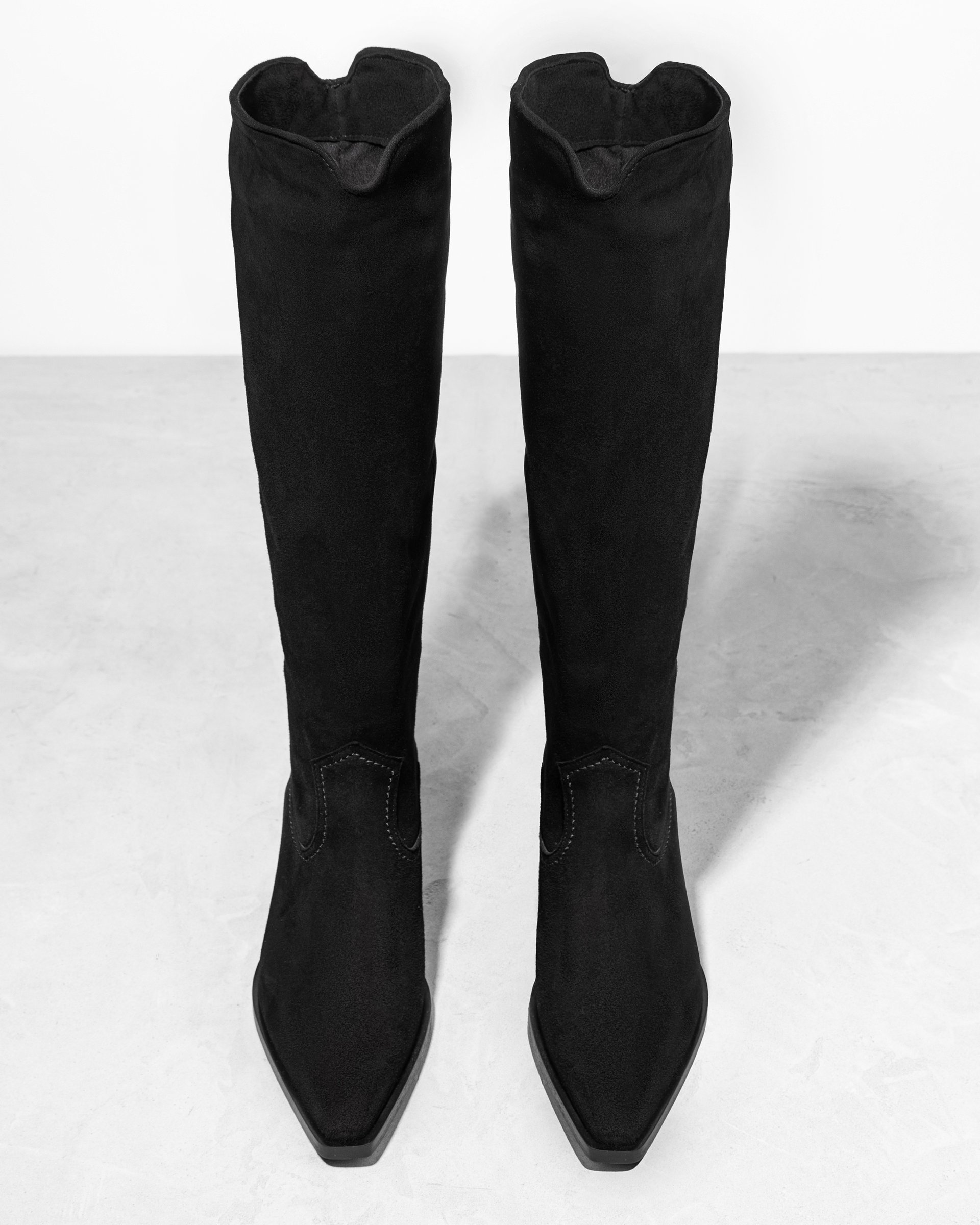 Черные замшевые сапоги - Image 3 of 4
