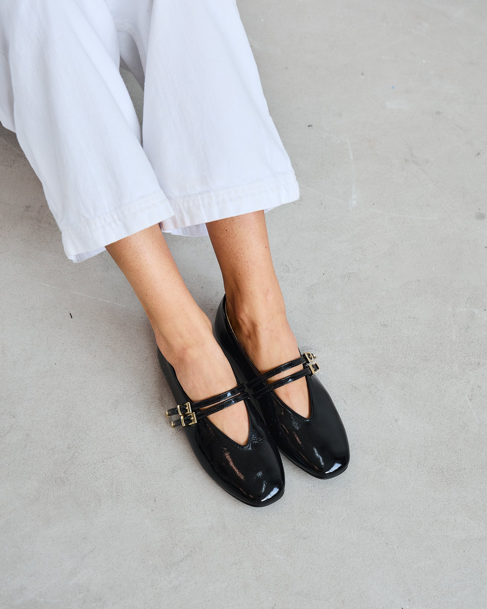 Черные лакированные балетки - Image 6 of 6