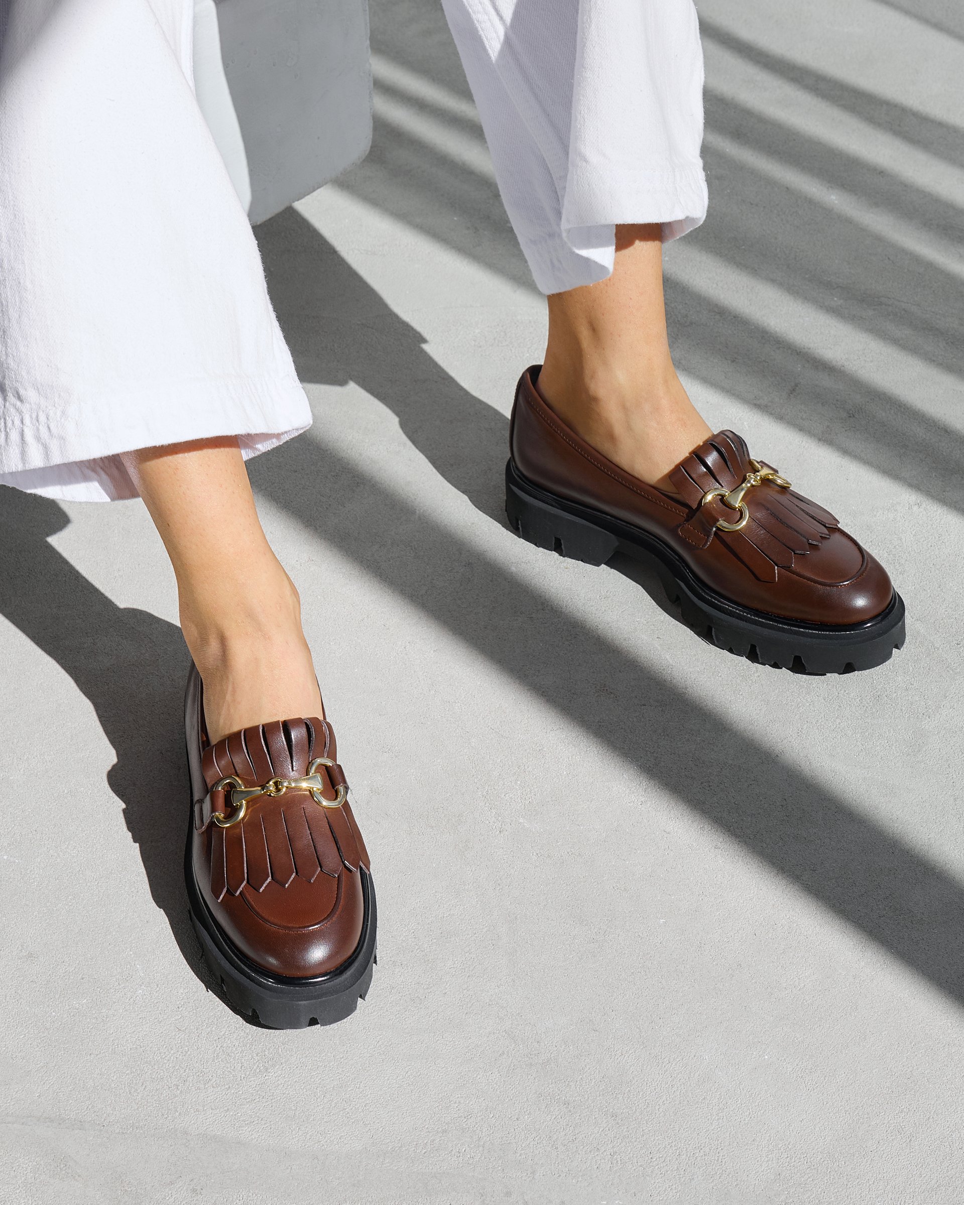 Коричневые лоферы из натуральной кожи - Image 6 of 7