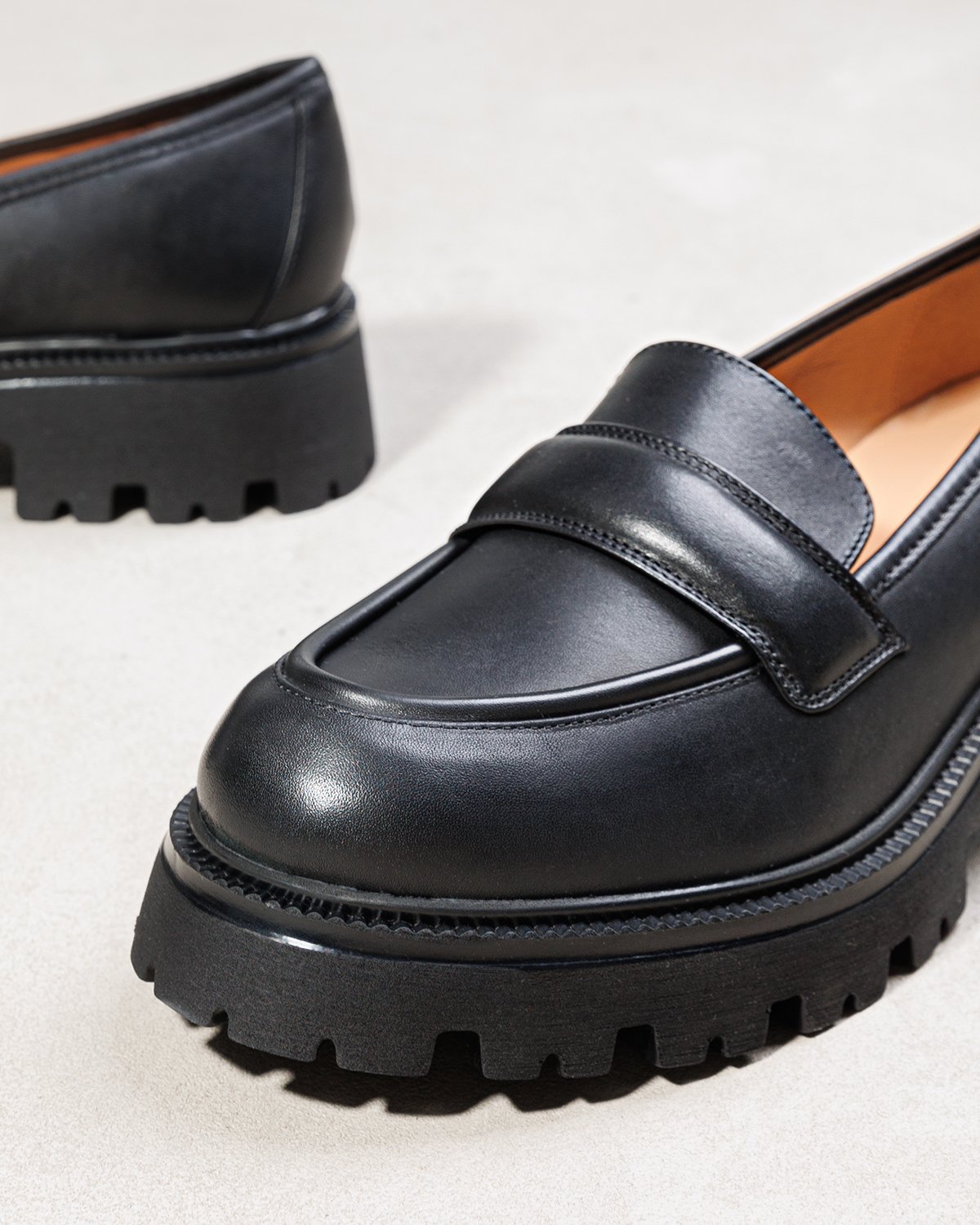 Черные кожаные лоферы - Image 3 of 4