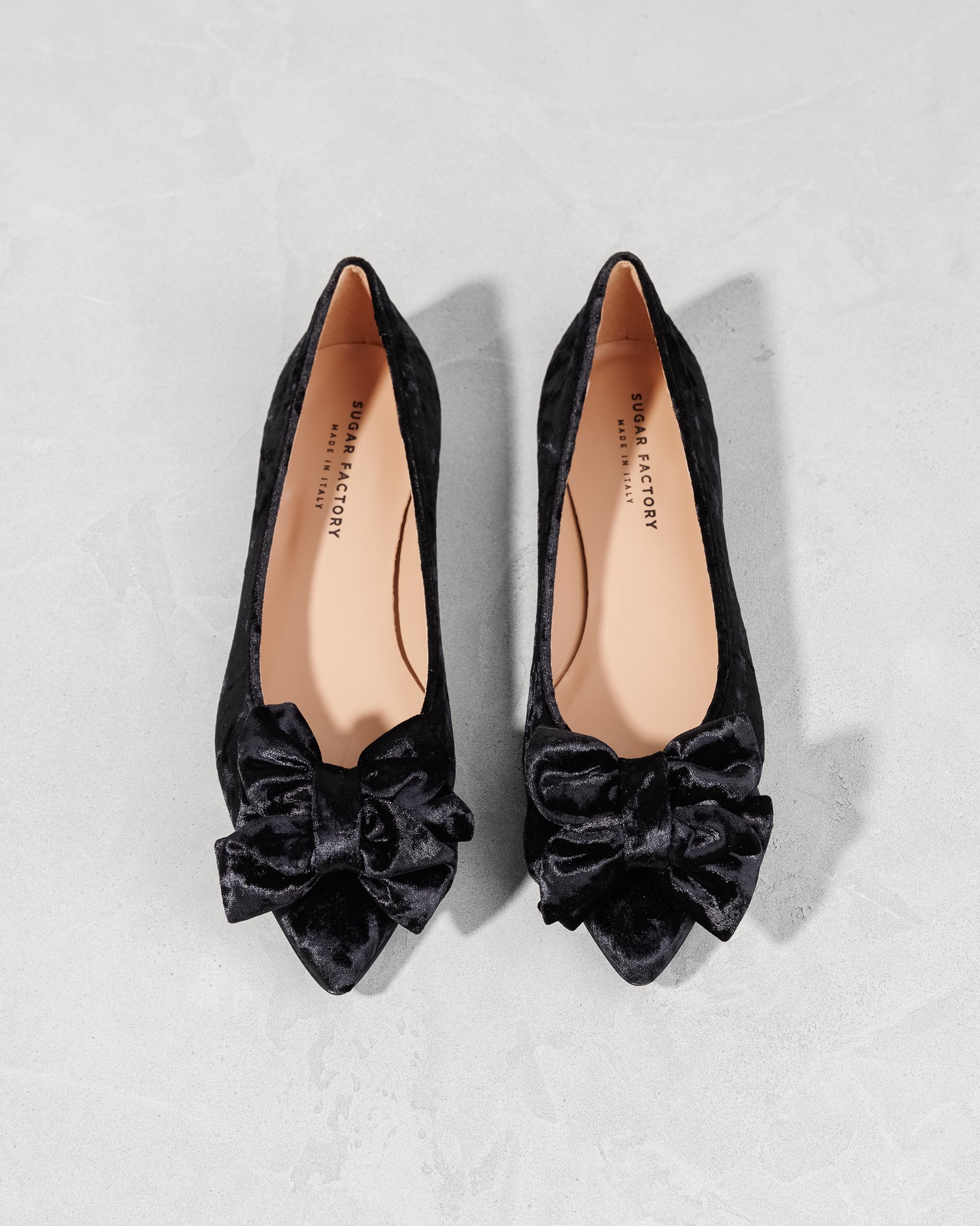 Черные текстильные туфли с бантом - Image 3 of 6