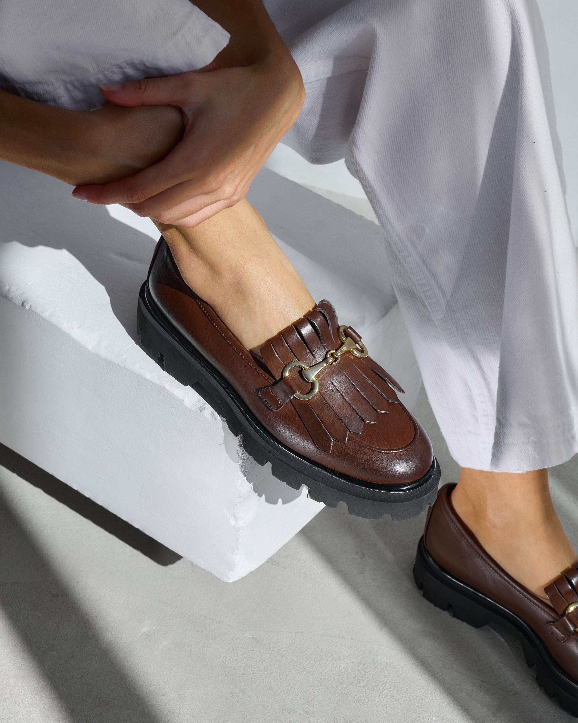 Коричневые лоферы из натуральной кожи - Image 7 of 7