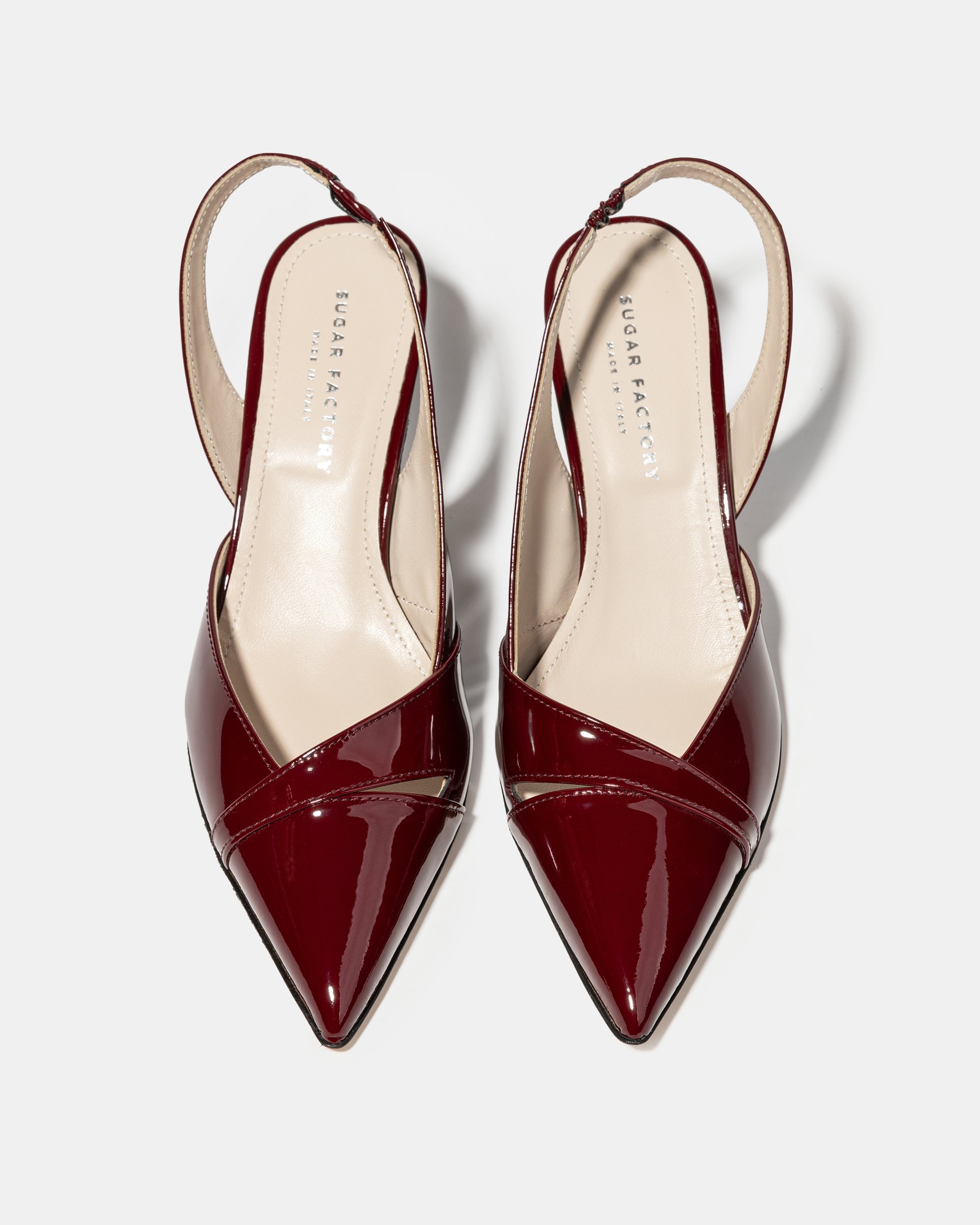 Бордовые лакированные туфли - Image 3 of 4