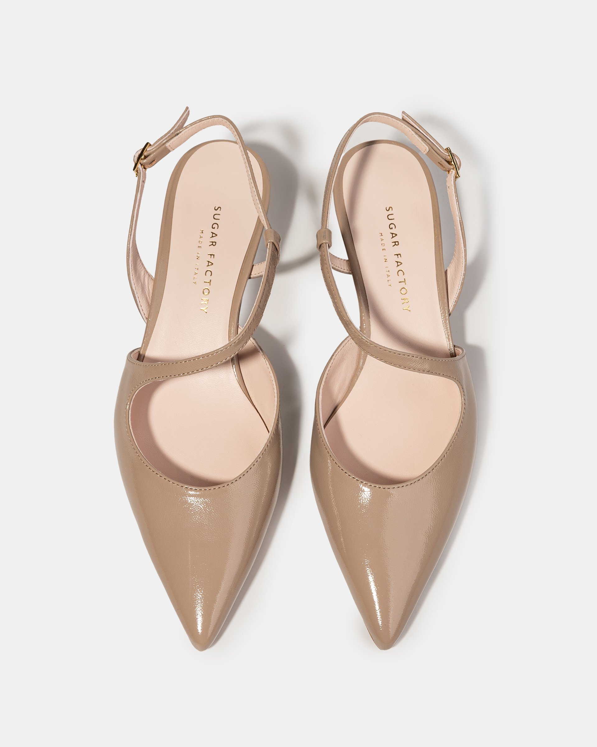 Бежевые лакированные туфли - Image 3 of 4