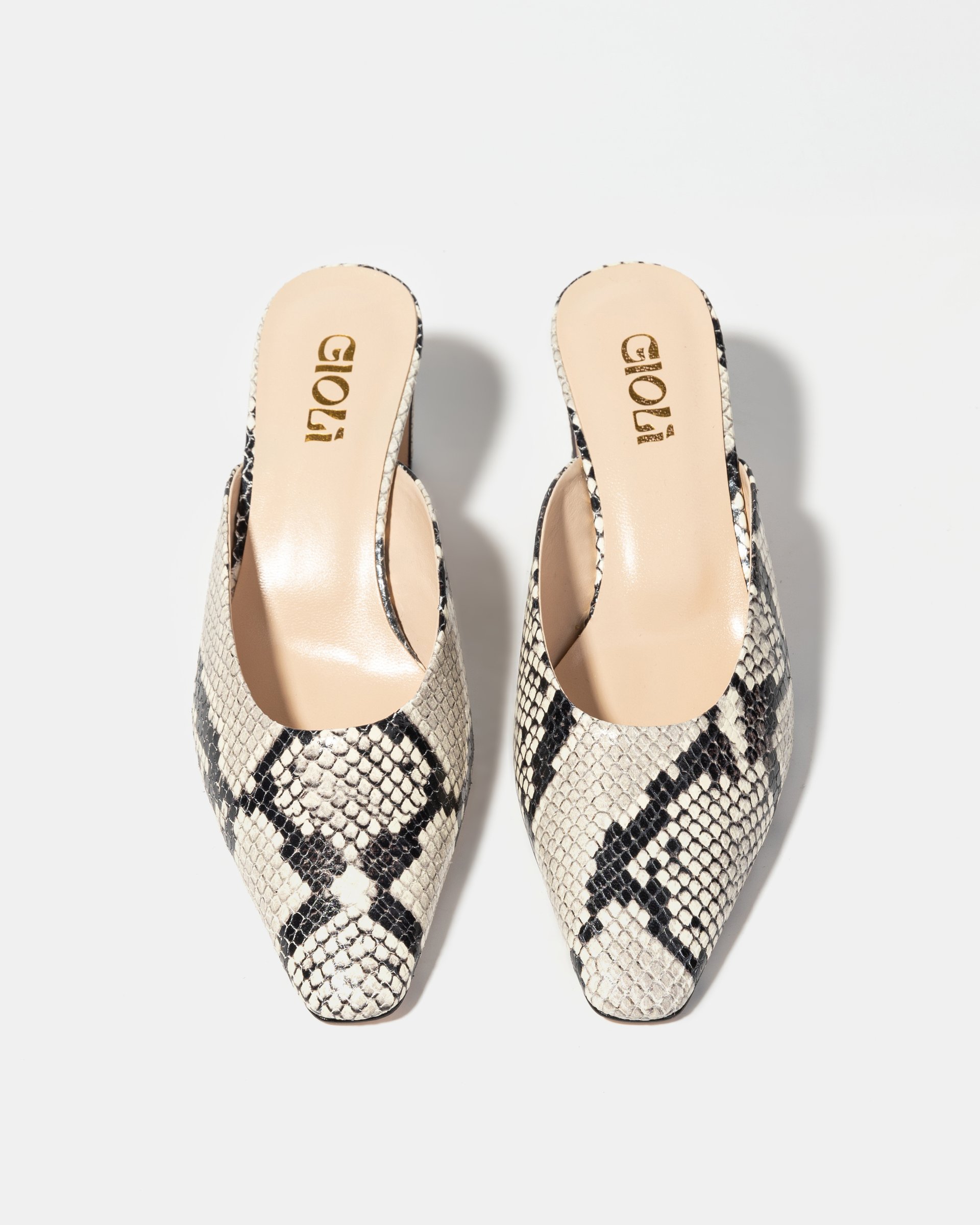 Кожаные мюли с принтом питона - Image 3 of 5