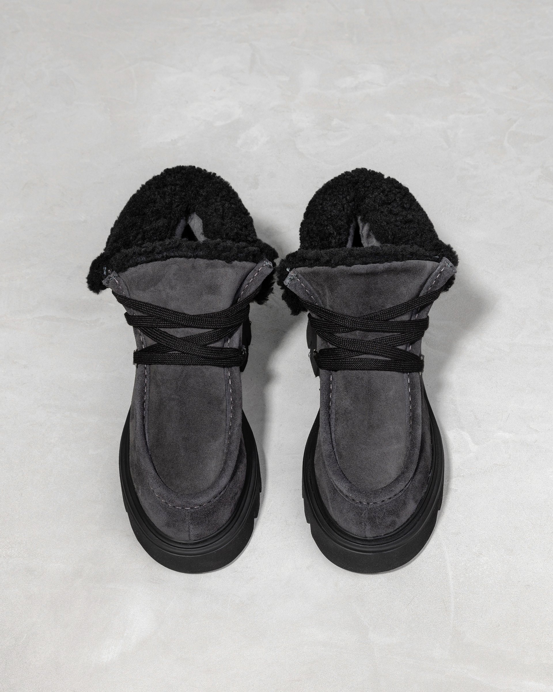 Серые зимние замшевые ботинки - Image 2 of 3