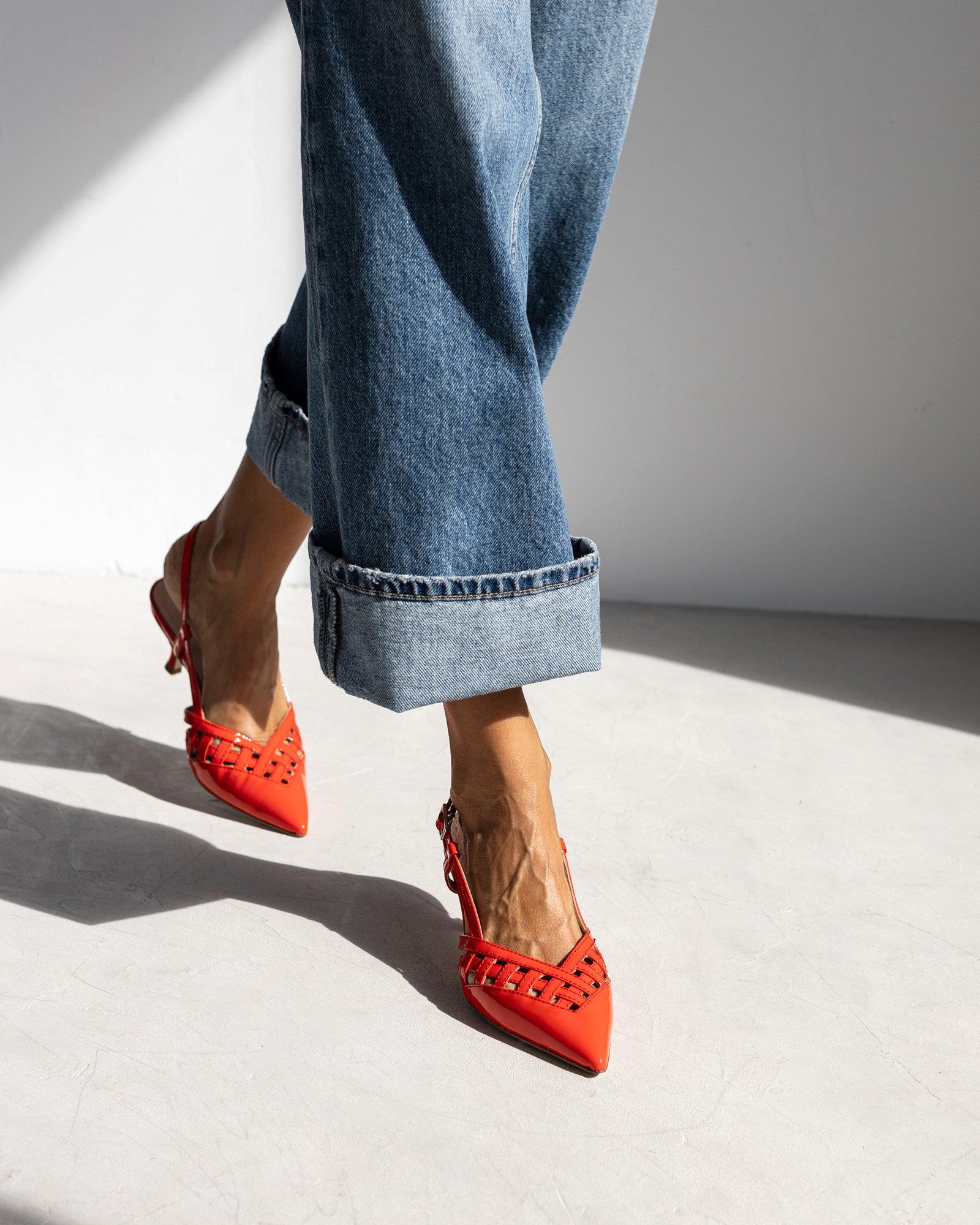 Красные лакированные туфли на каблуке - Image 5 of 5