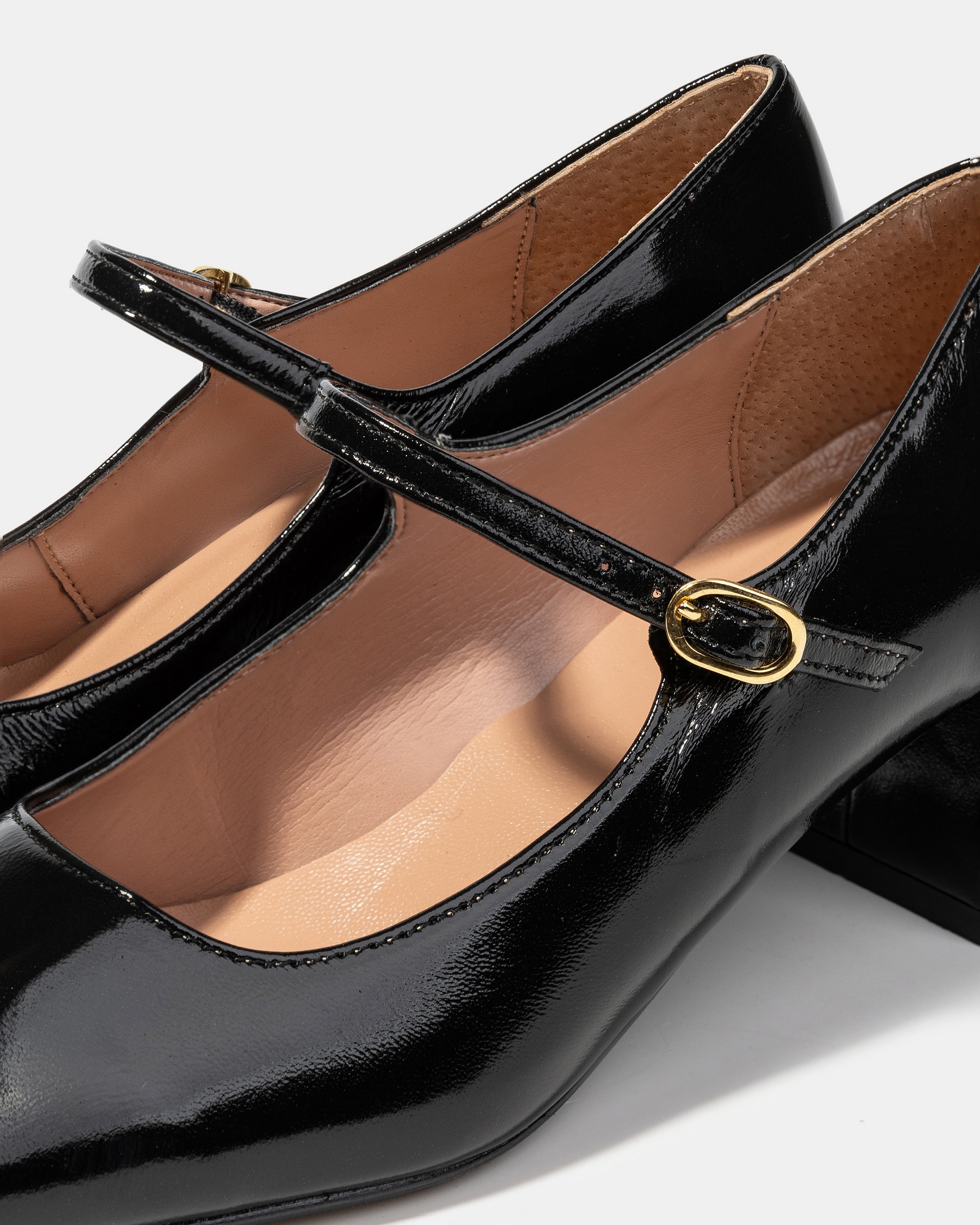 Черные кожаные туфли на каблуке - Image 4 of 4