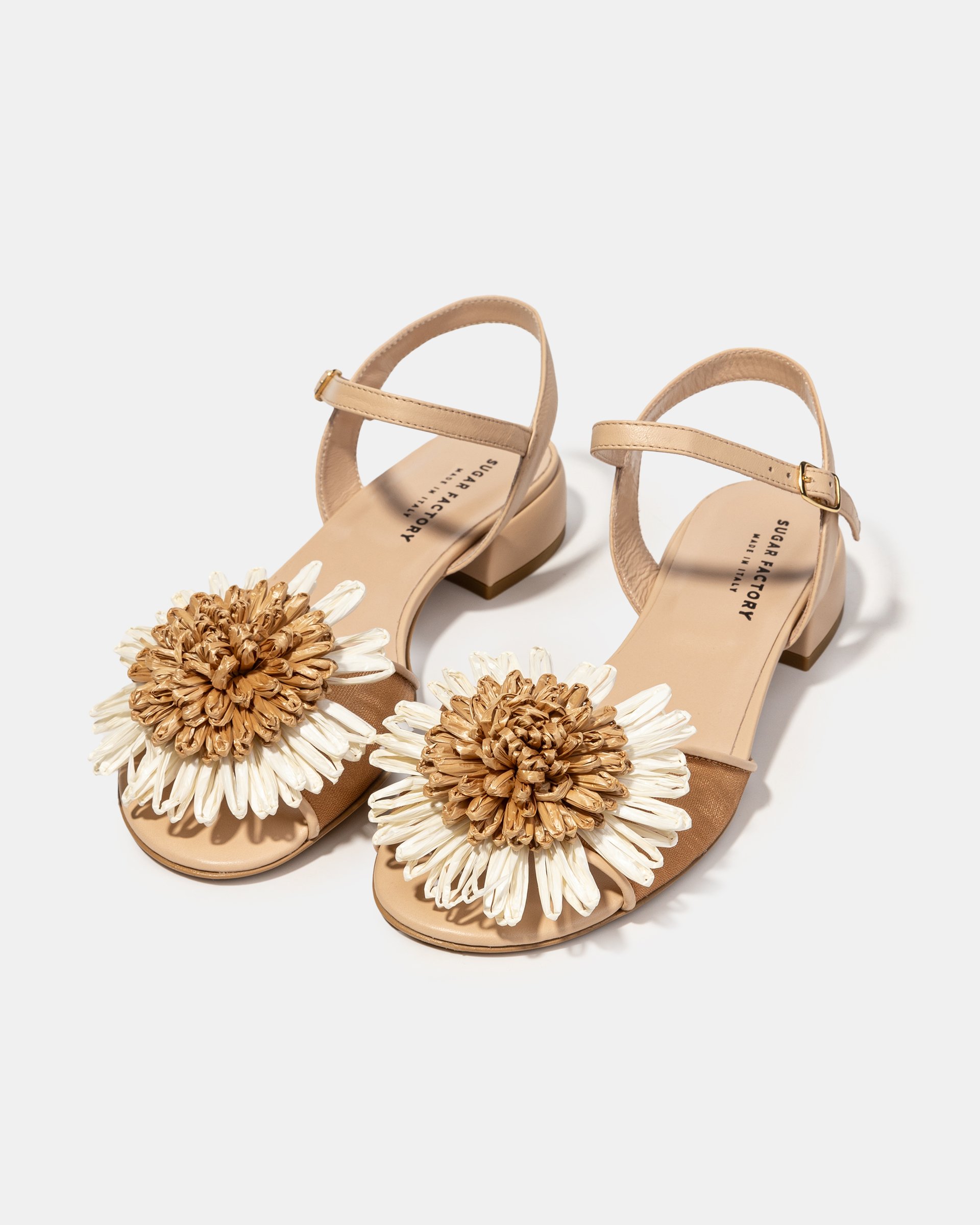 Кожаные босоножки с цветком - Image 2 of 4