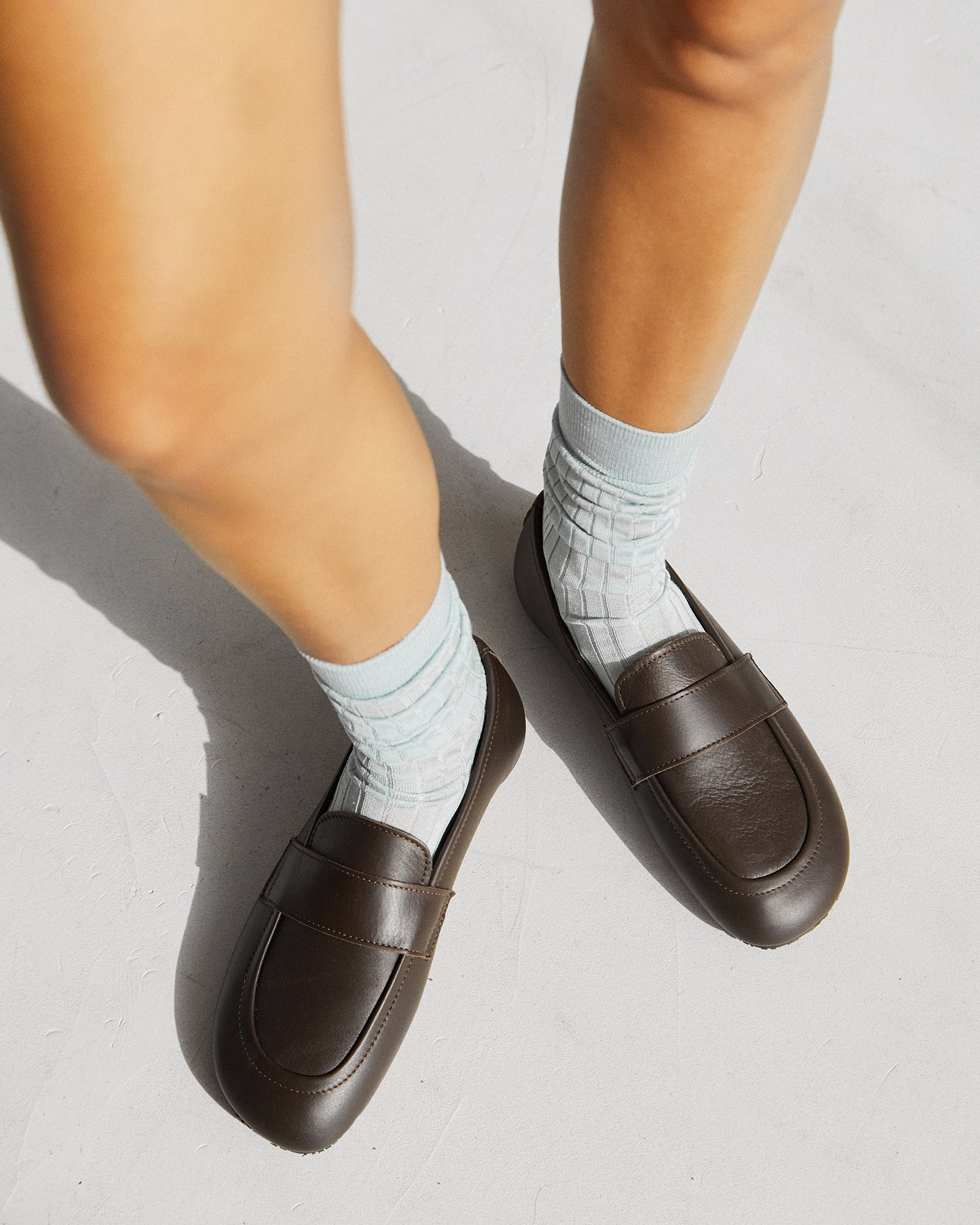 Темно-коричневые кожаные мокасины - Image 6 of 6