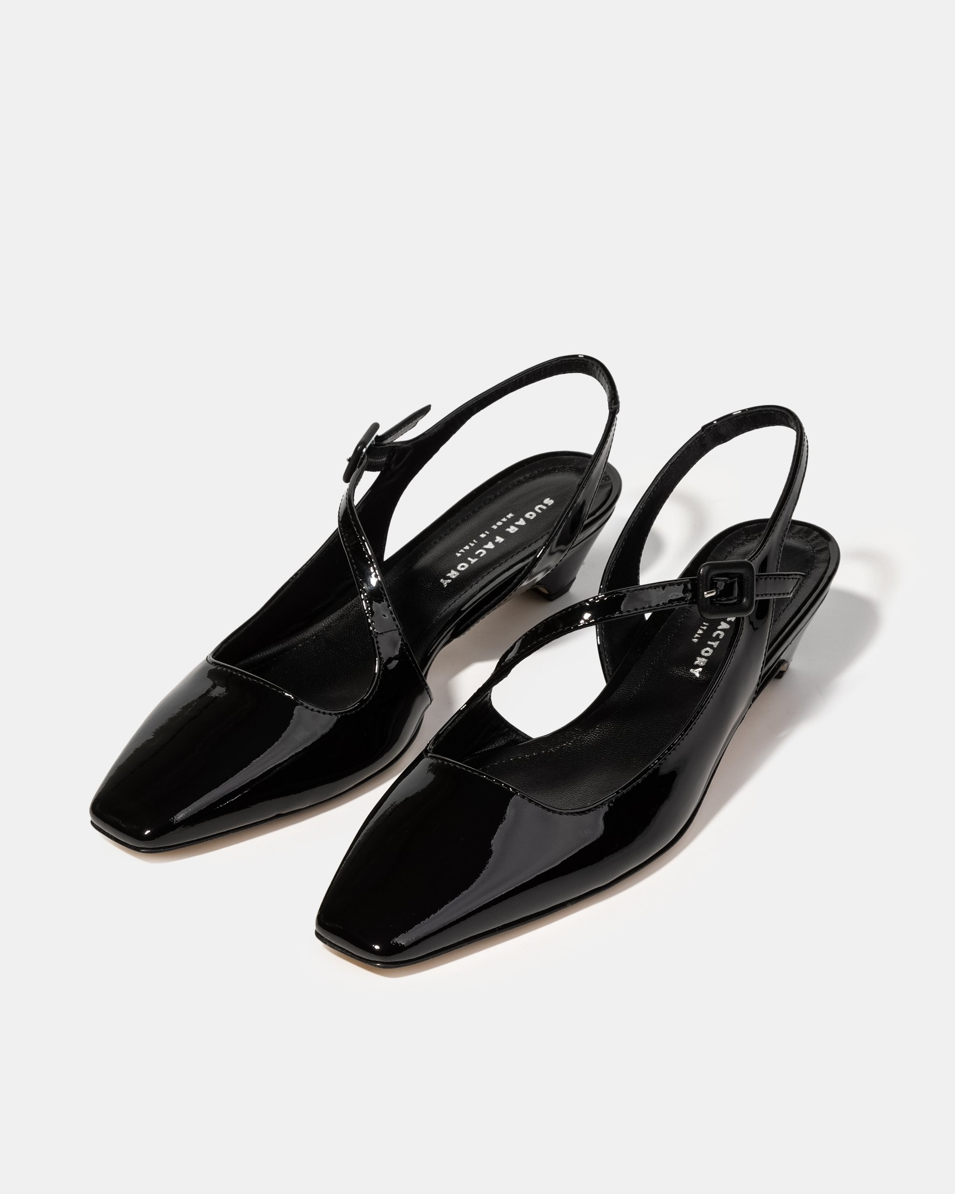 Черные лакированные туфли с ремешками - Image 2 of 4