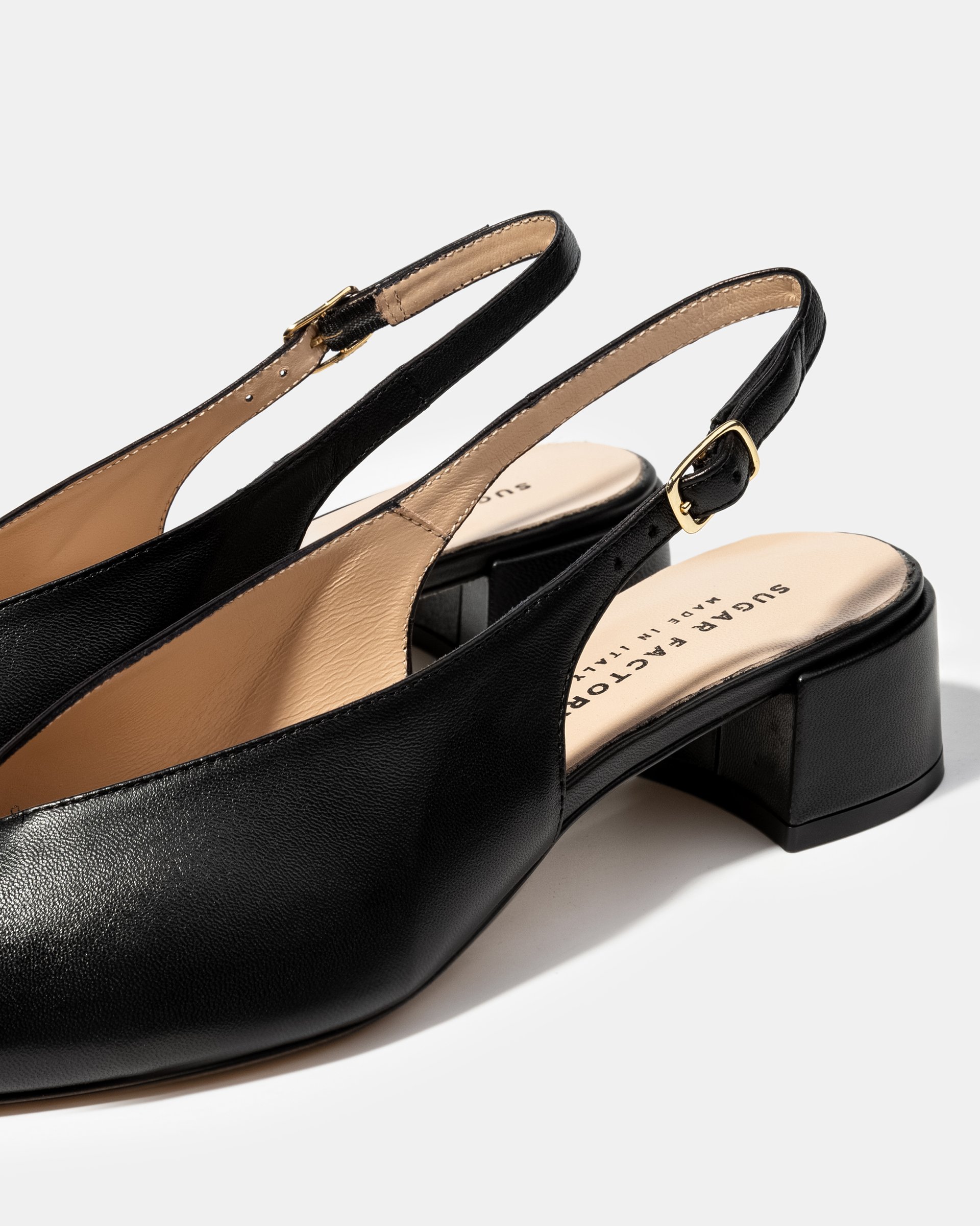 Черные кожаные туфли на каблуке - Image 4 of 4