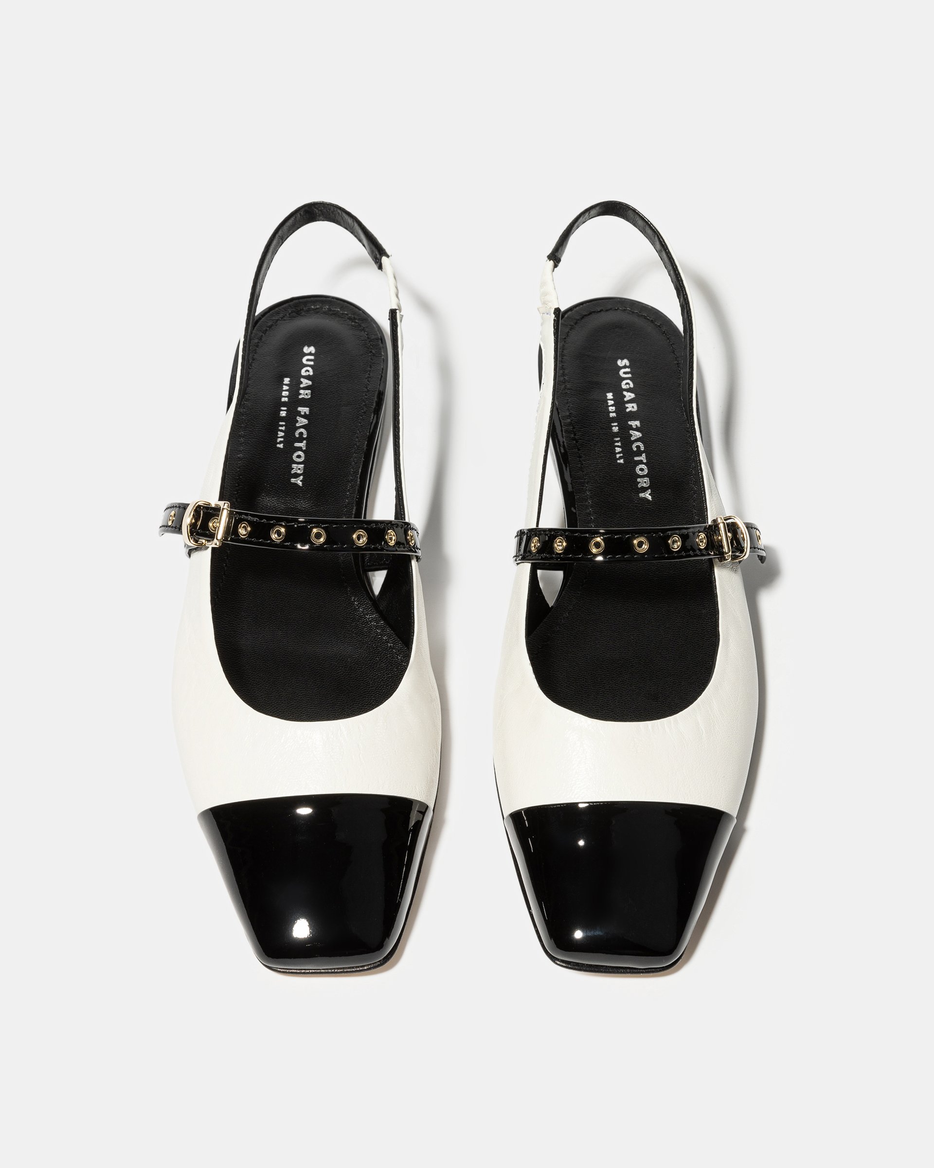 Черно-белые кожаные туфли - Image 3 of 5