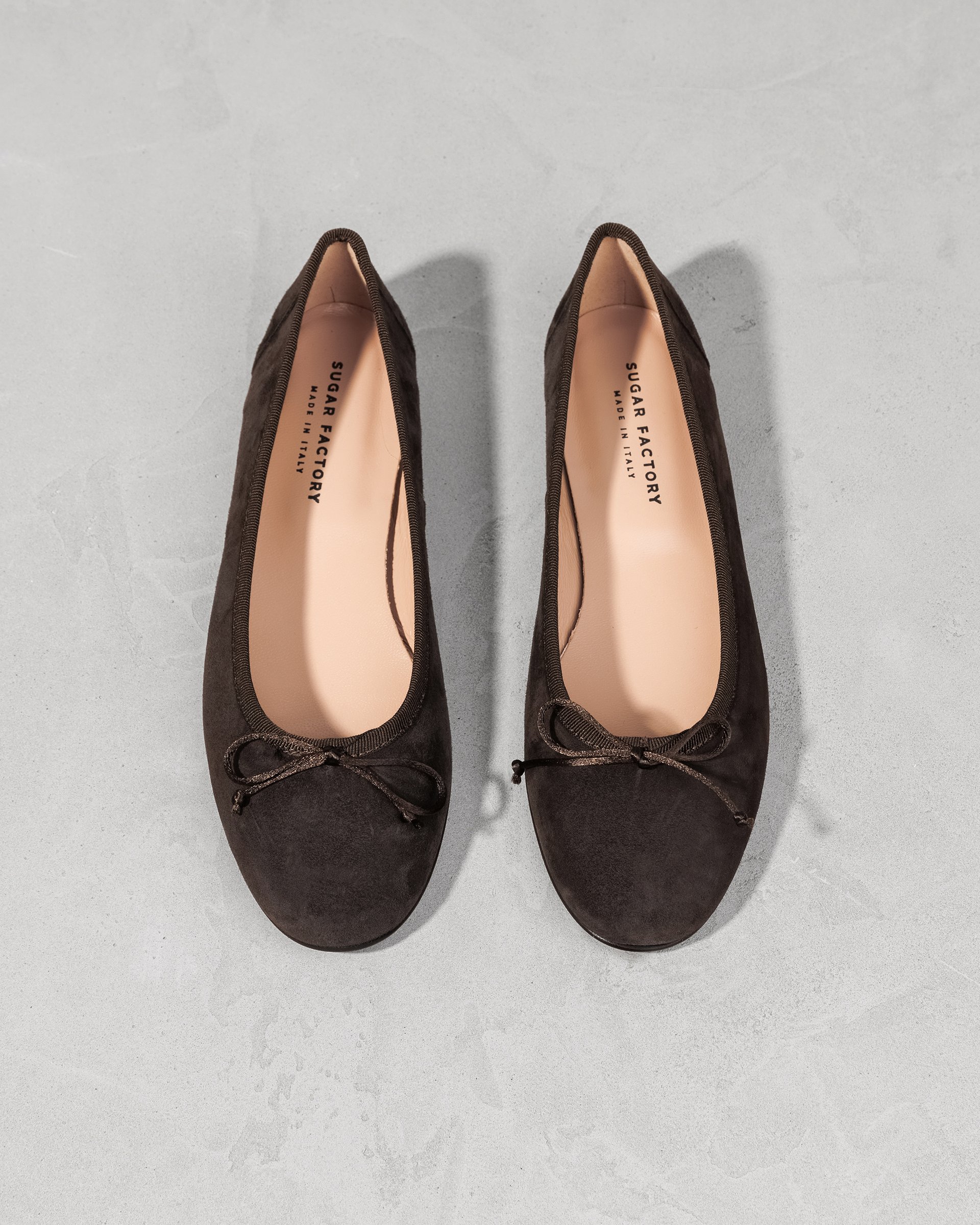 Тёмно-коричневые замшевые балетки - Image 3 of 7