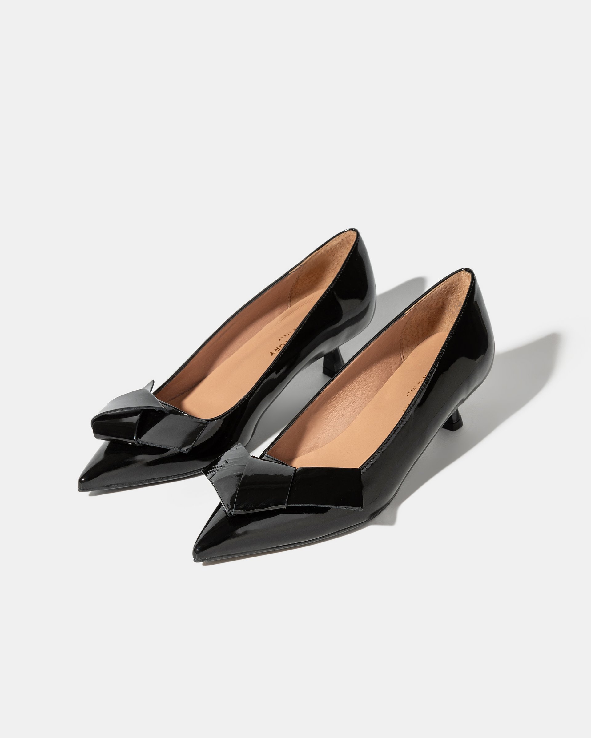 Черные лакированные туфли с бантом - Image 2 of 5