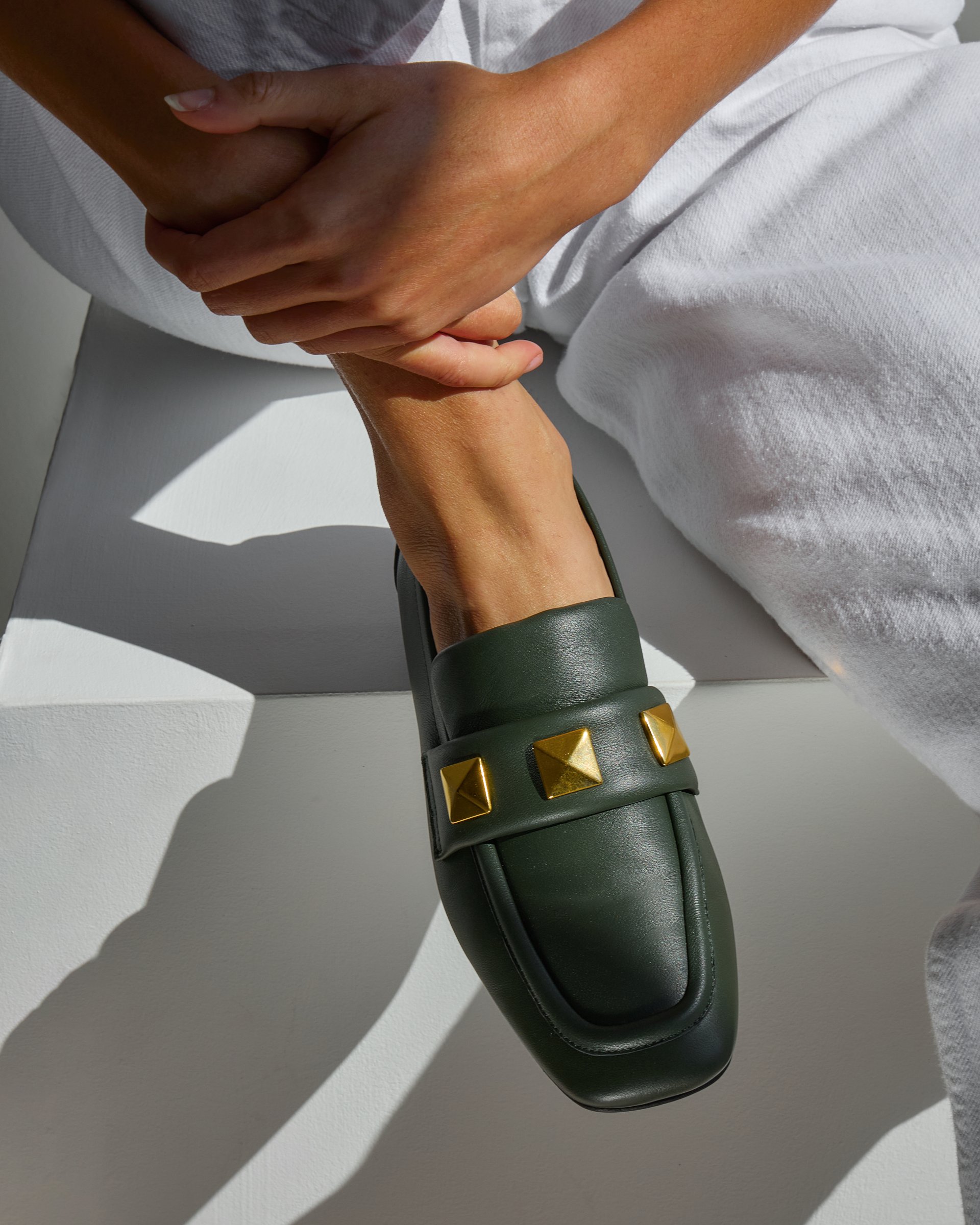 Зеленые лоферы из натуральной кожи - Image 6 of 6