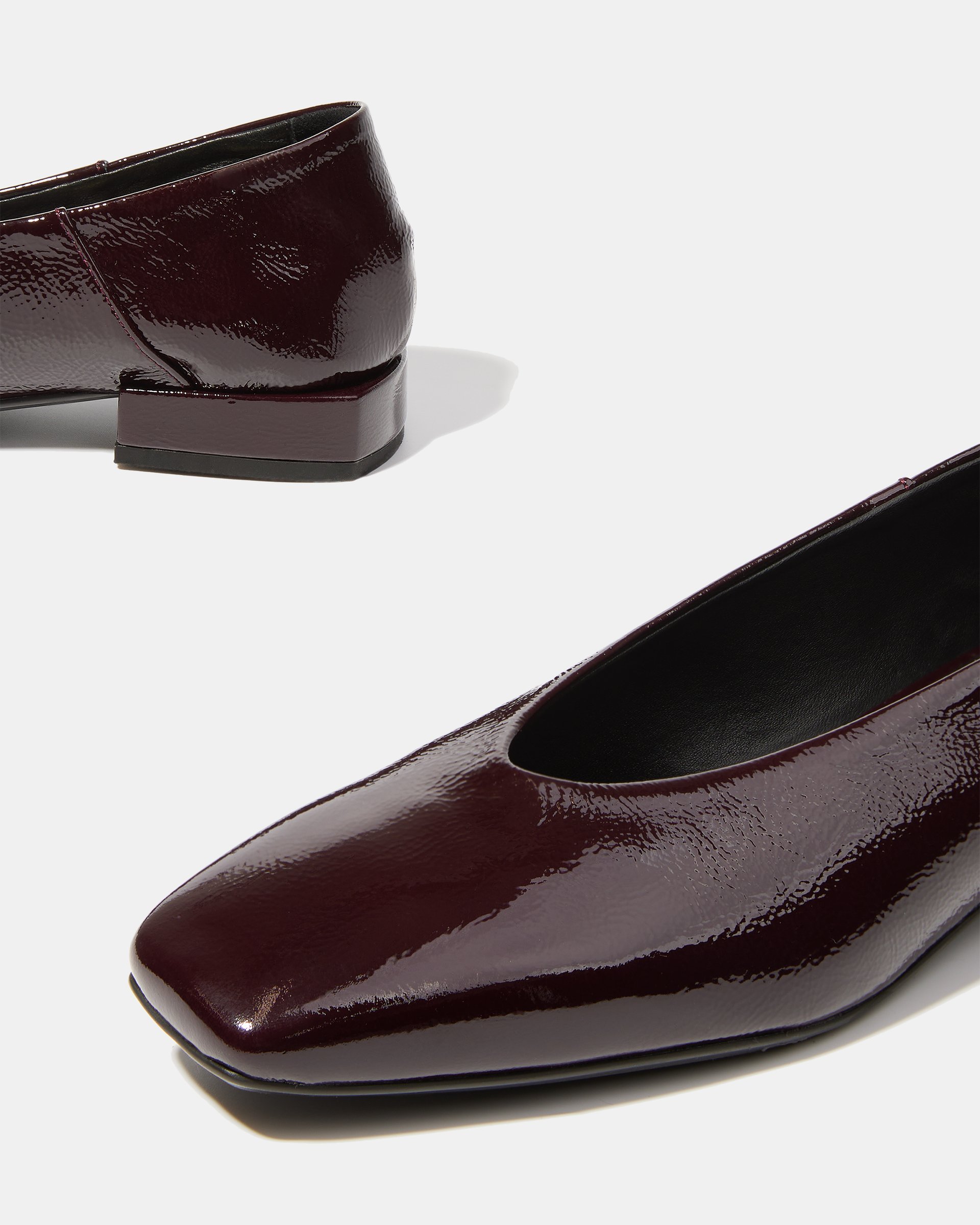 Темно-бордовые лаковые туфли - Image 4 of 6