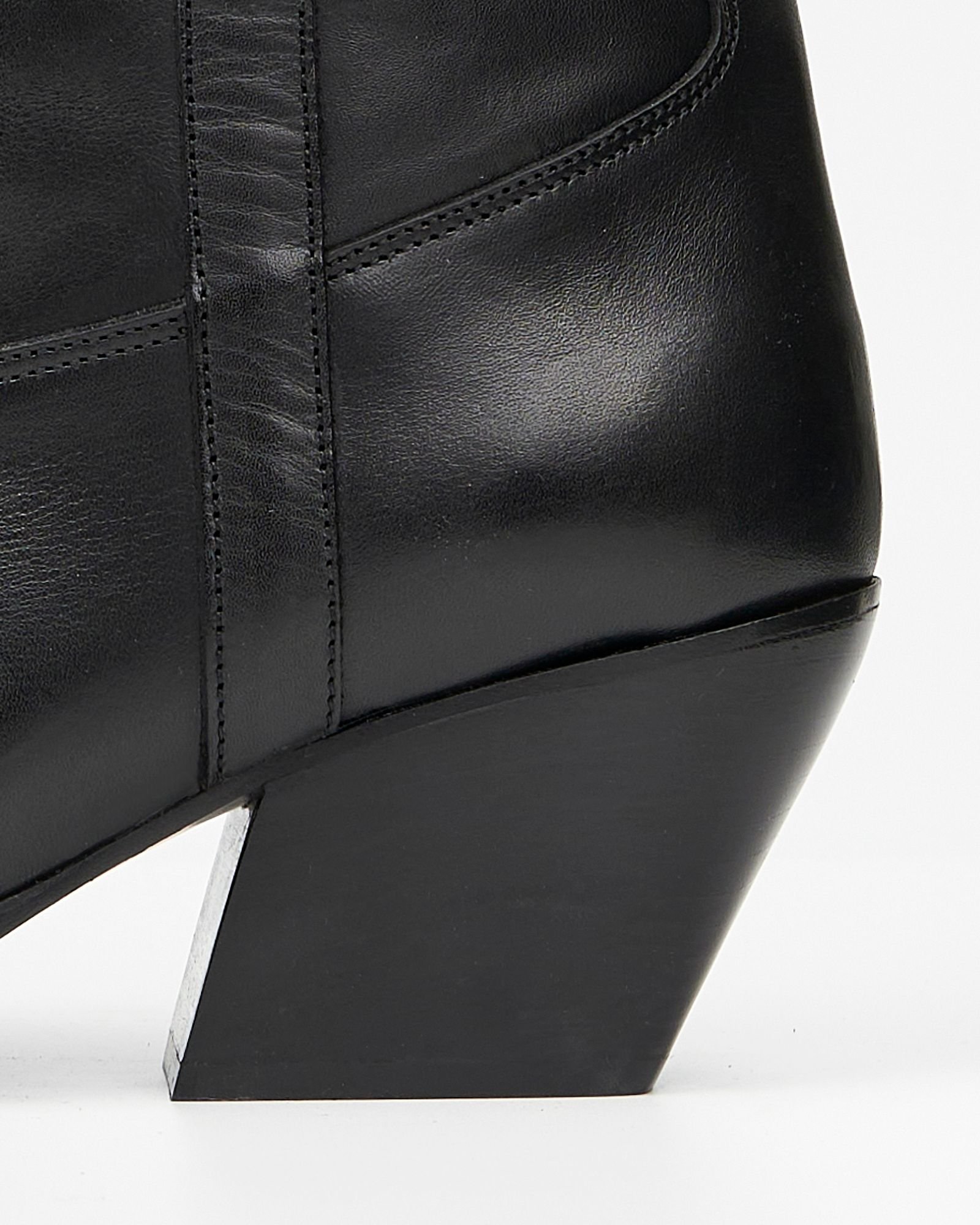 Черные кожаные сапоги - Image 4 of 5