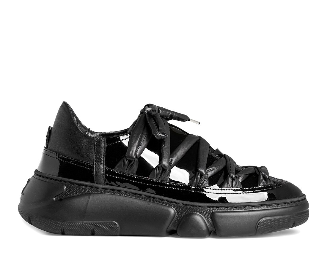 Черные лаковые кроссовки - Main image