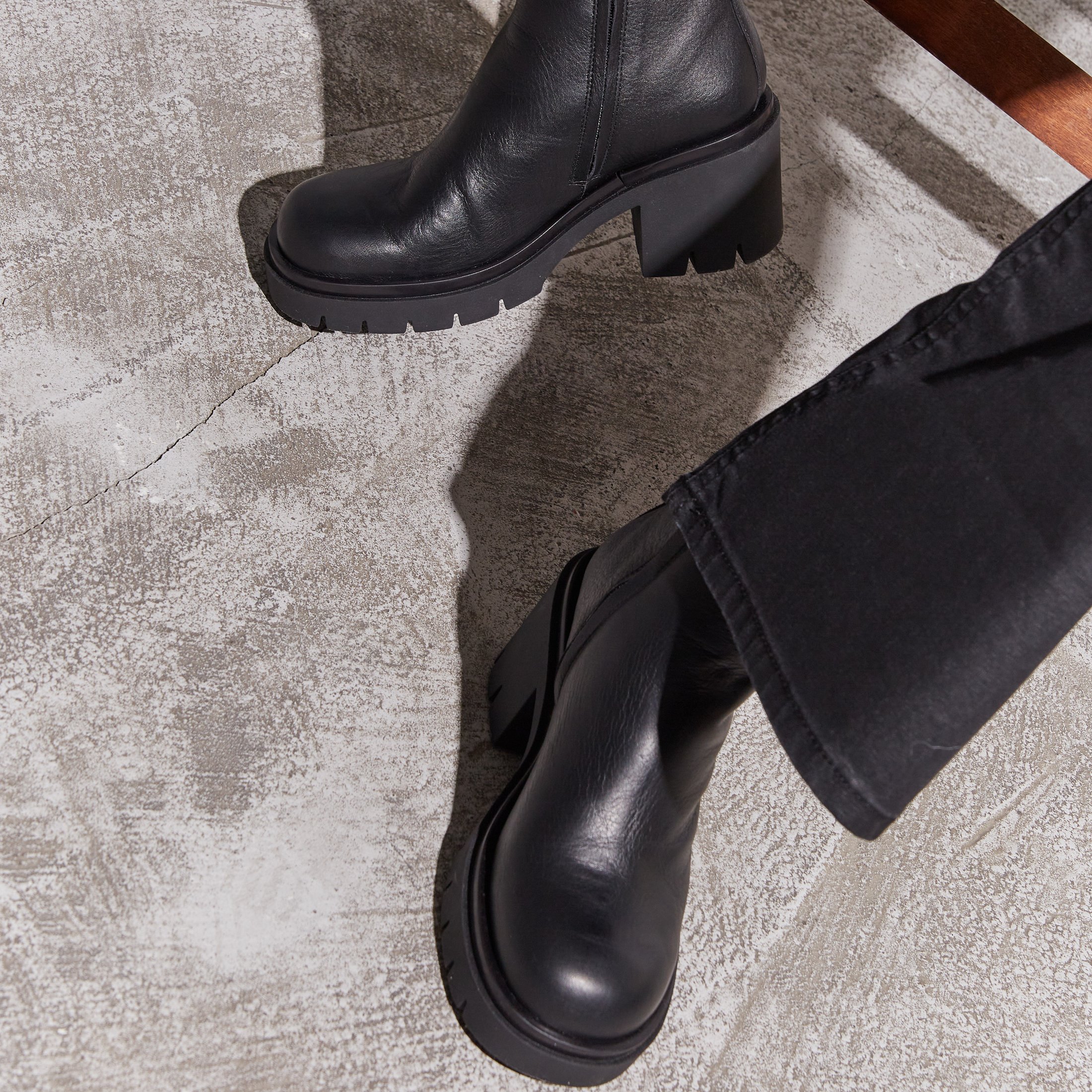 Зимние черные кожаные ботильоны - Image 5 of 5