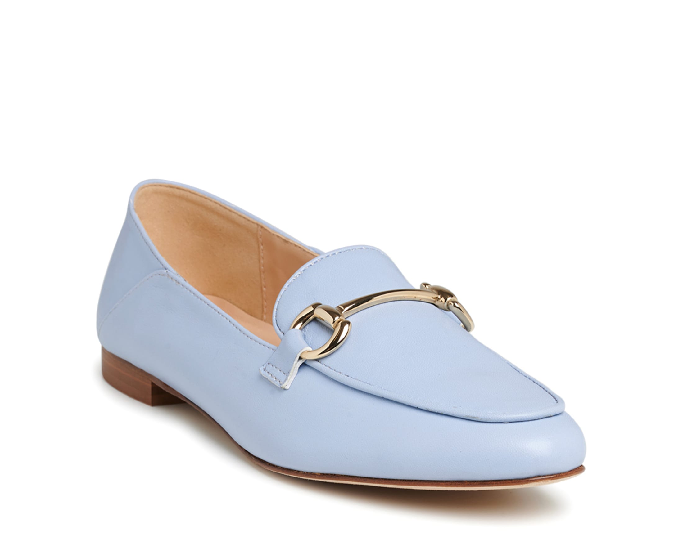 Голубые кожаные лоферы - Image 2 of 5