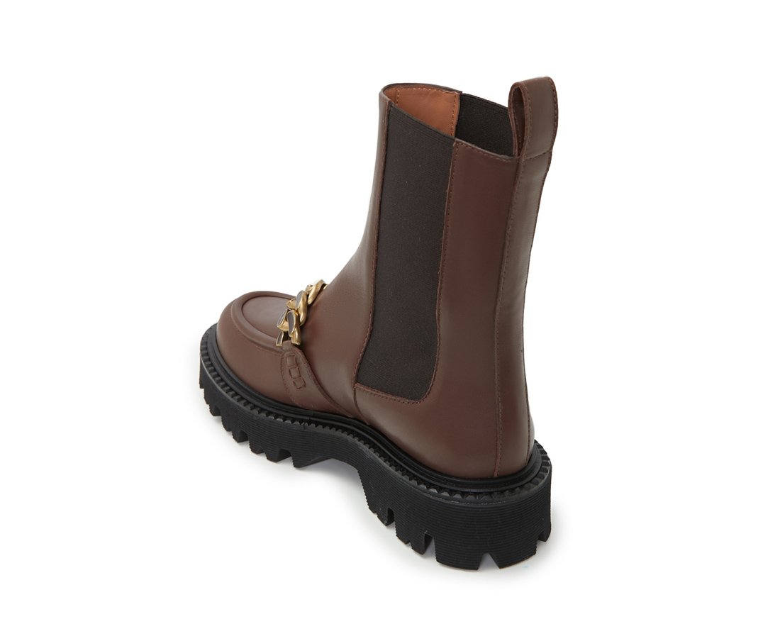 Коричневые кожаные челси - Image 3 of 5