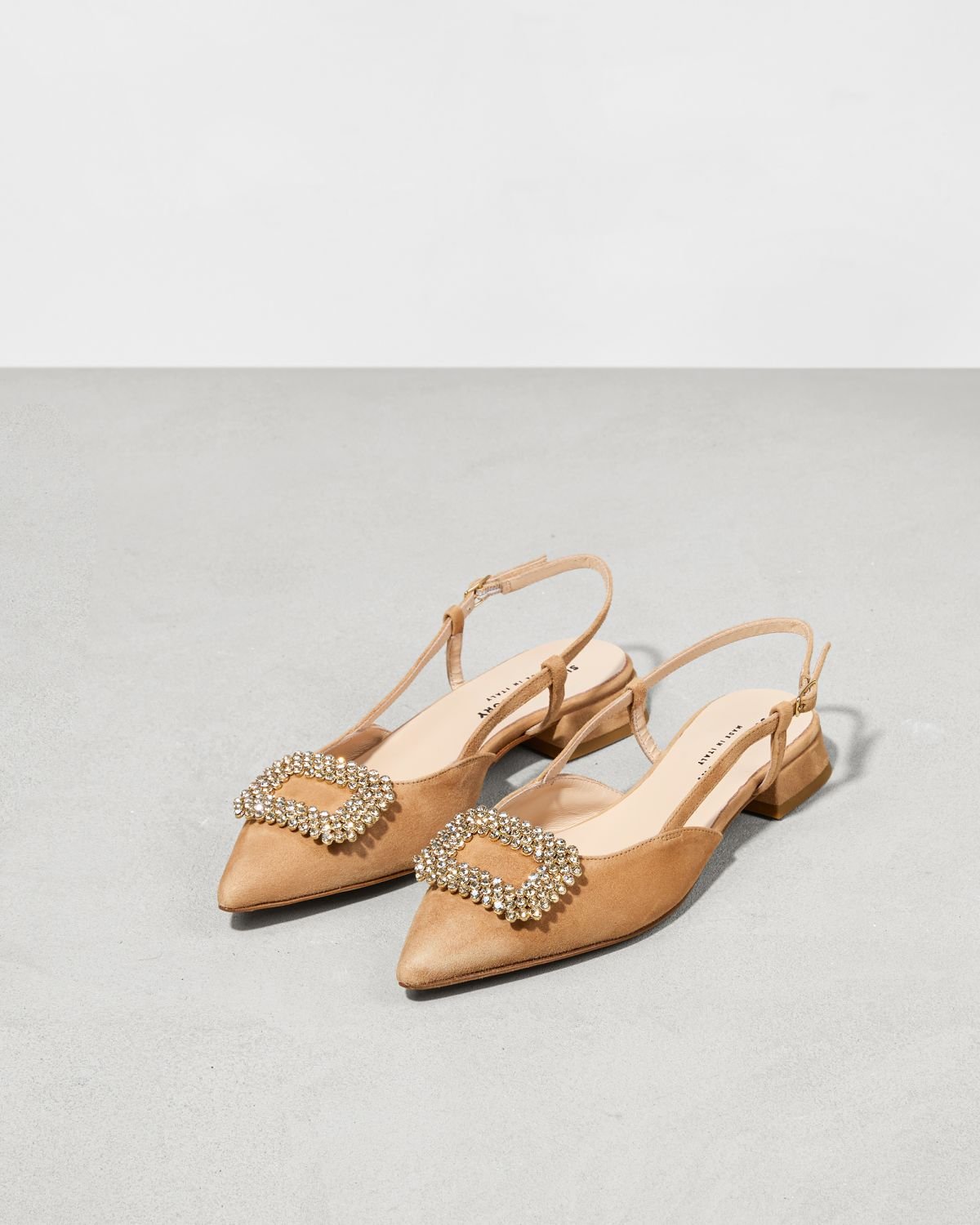 Песочные замшевые туфли - Image 3 of 7