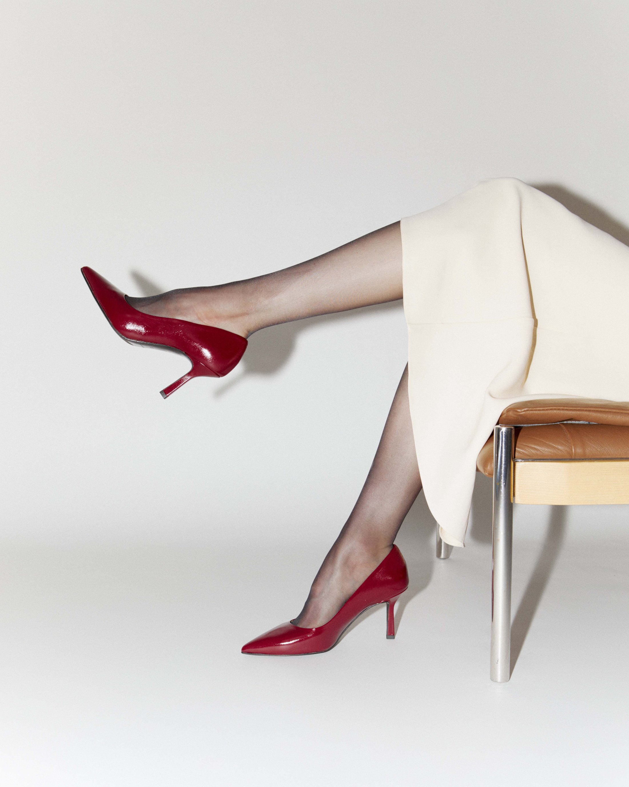 Бордовые кожаные туфли - Image 2 of 5