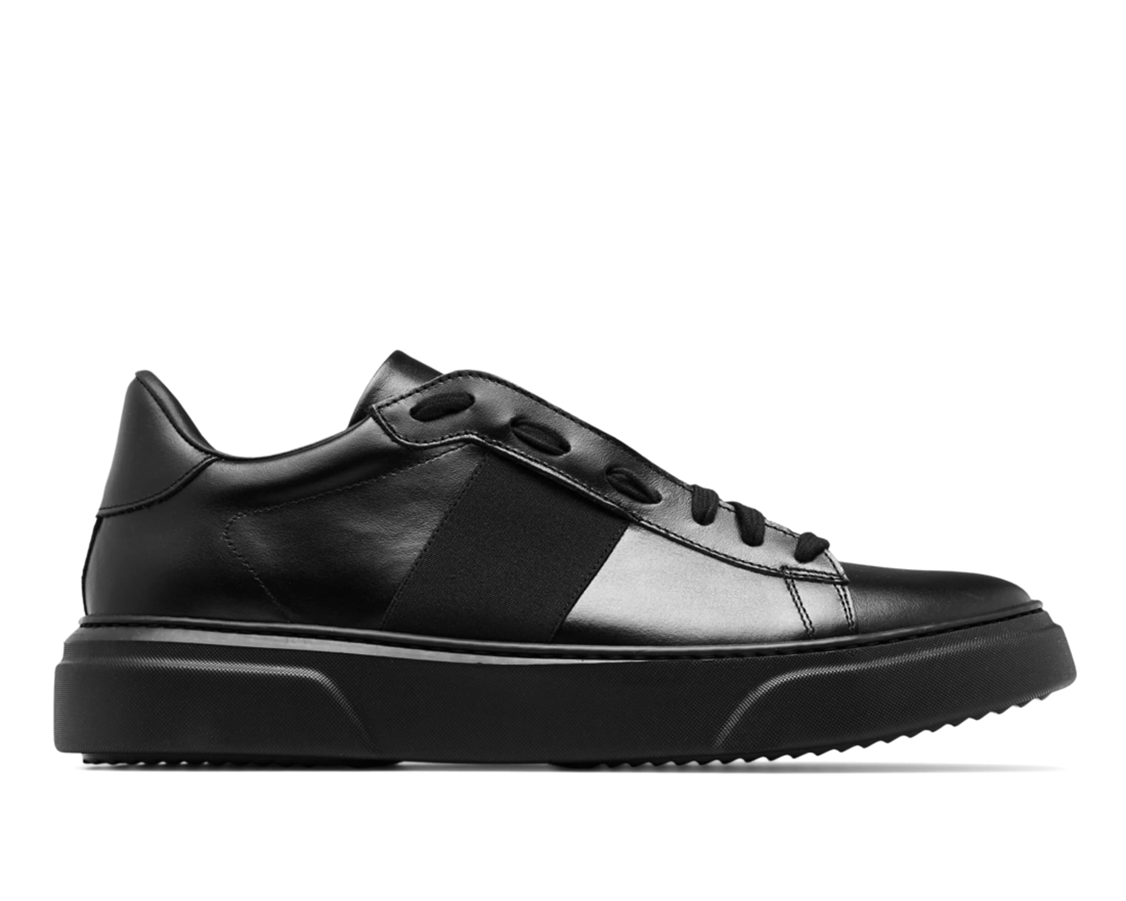 Черные кожаные кеды - Main image