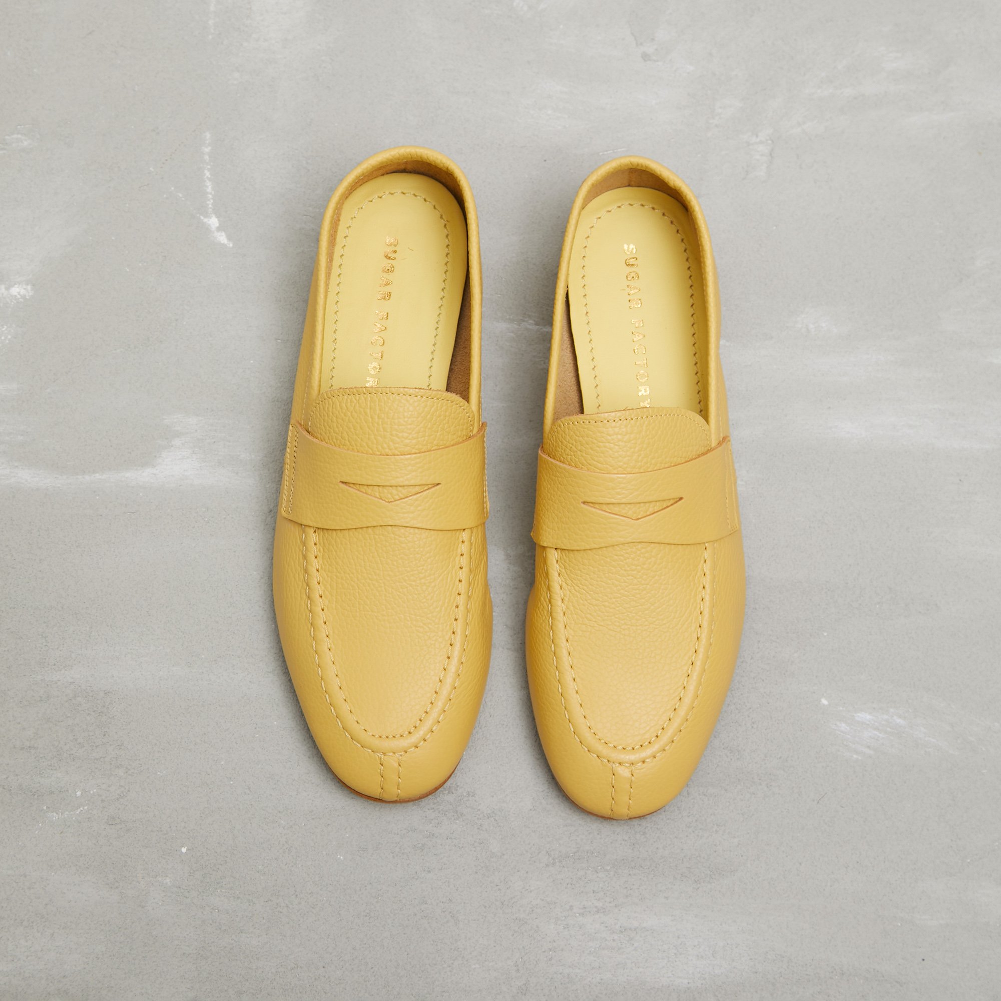 Желтые кожаные лоферы - Image 2 of 5