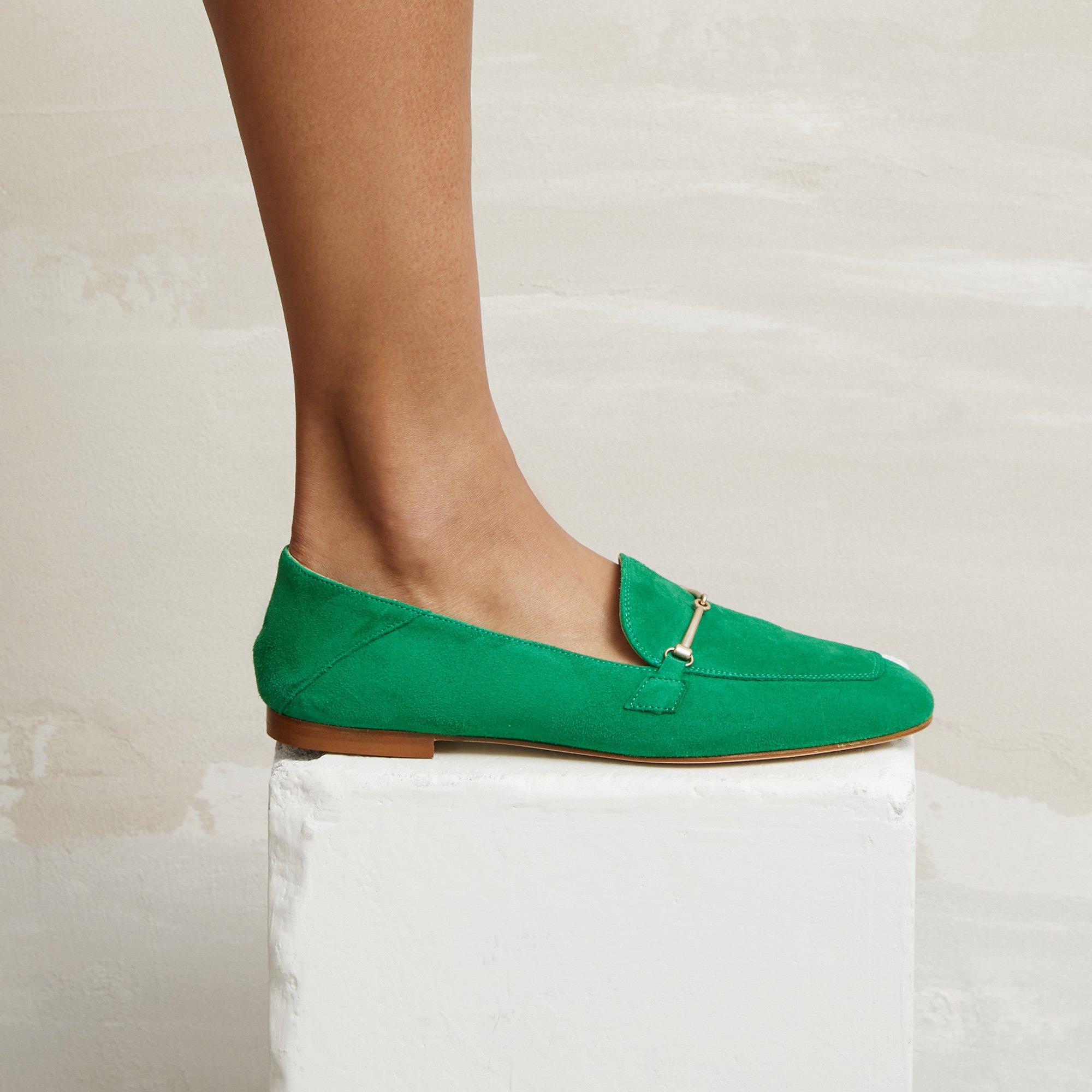 Зеленые замшевые лоферы - Image 4 of 5