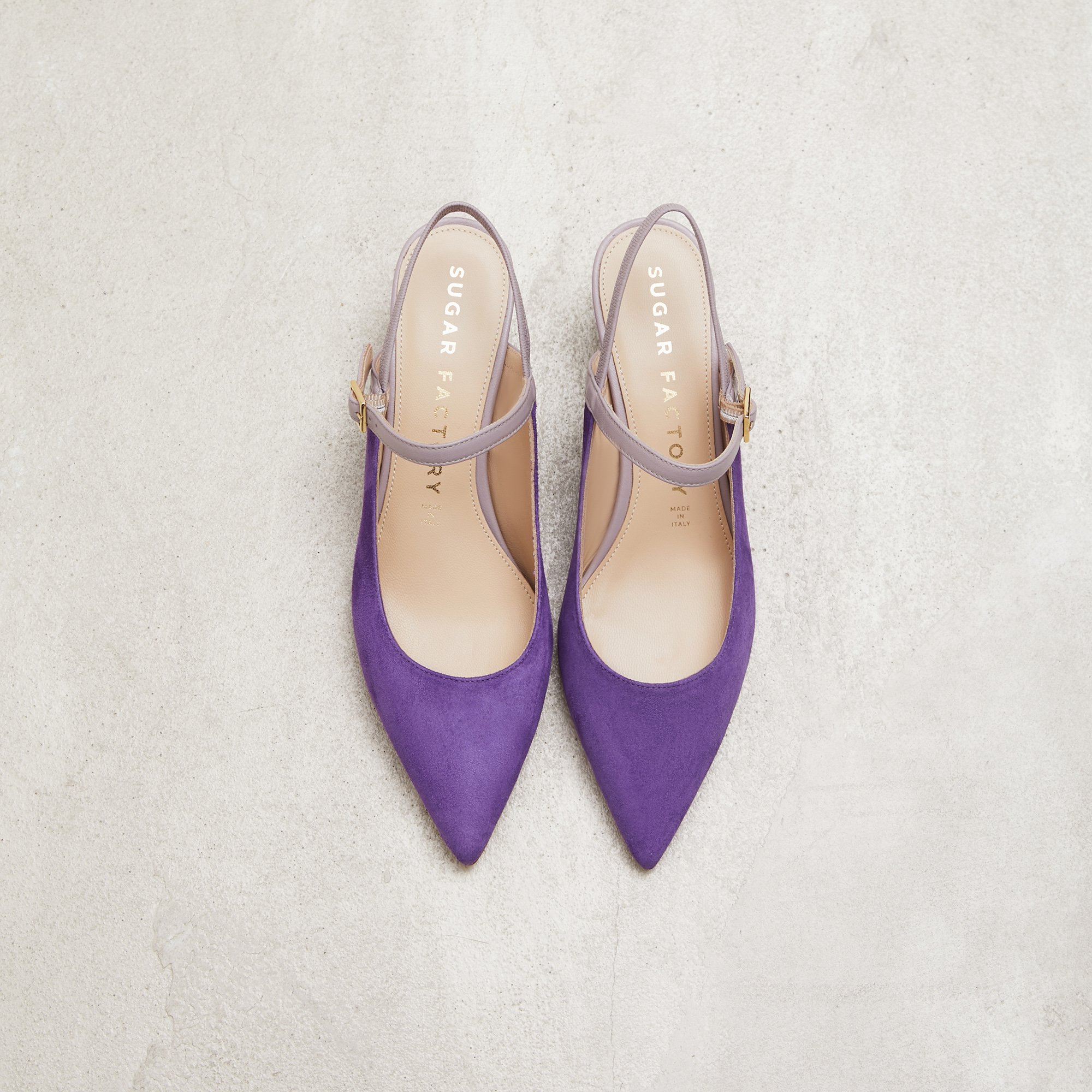 Фиолетовые замшевые туфли - Image 2 of 5