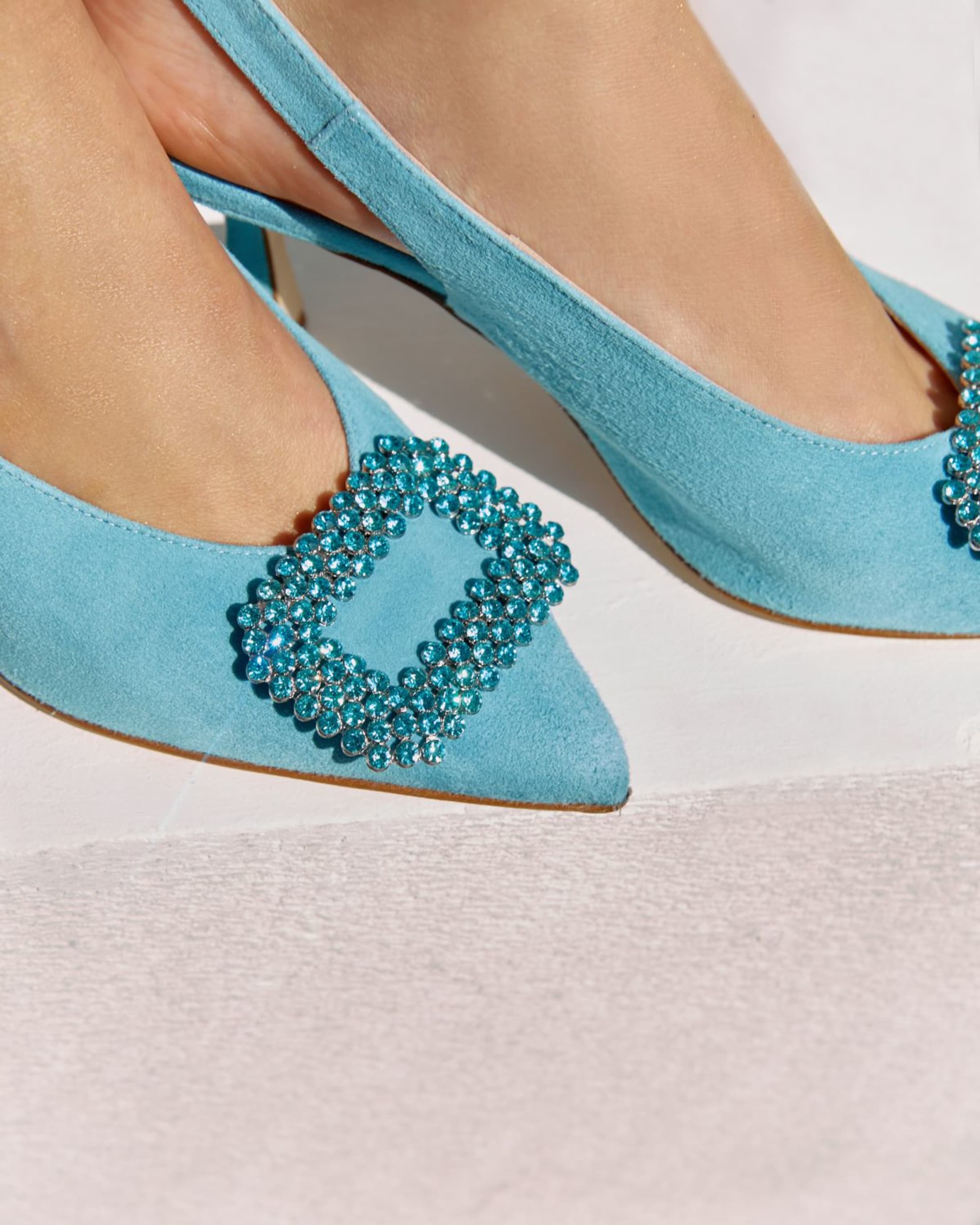 Голубые замшевые туфли - Image 5 of 8