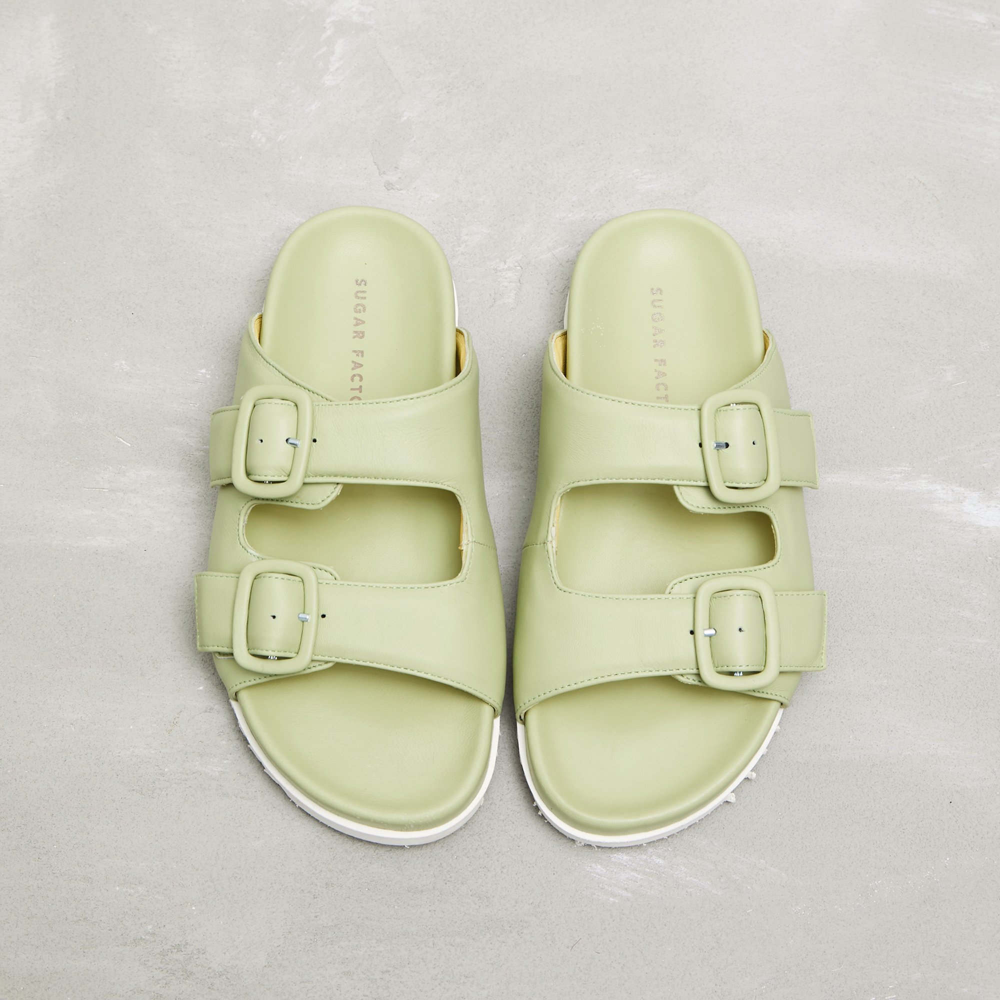 Салатовые кожаные биркенштоки - Image 2 of 5