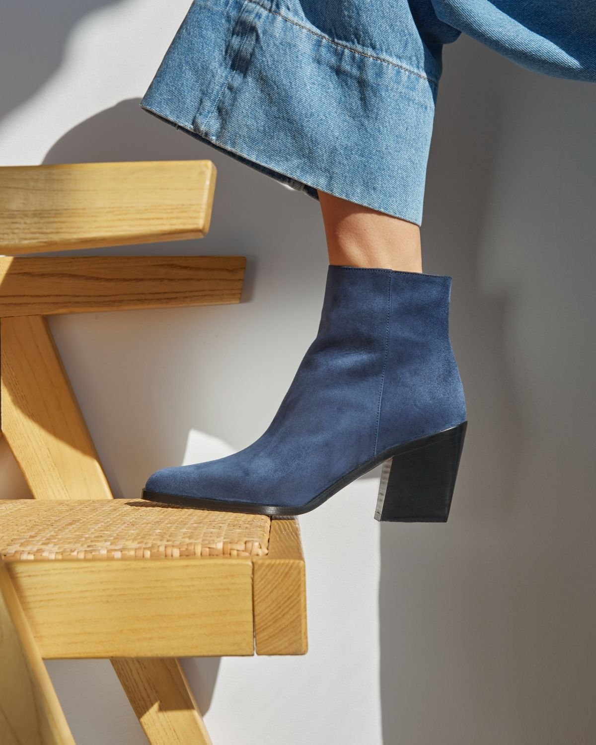 Синие замшевые ботильоны - Image 5 of 8