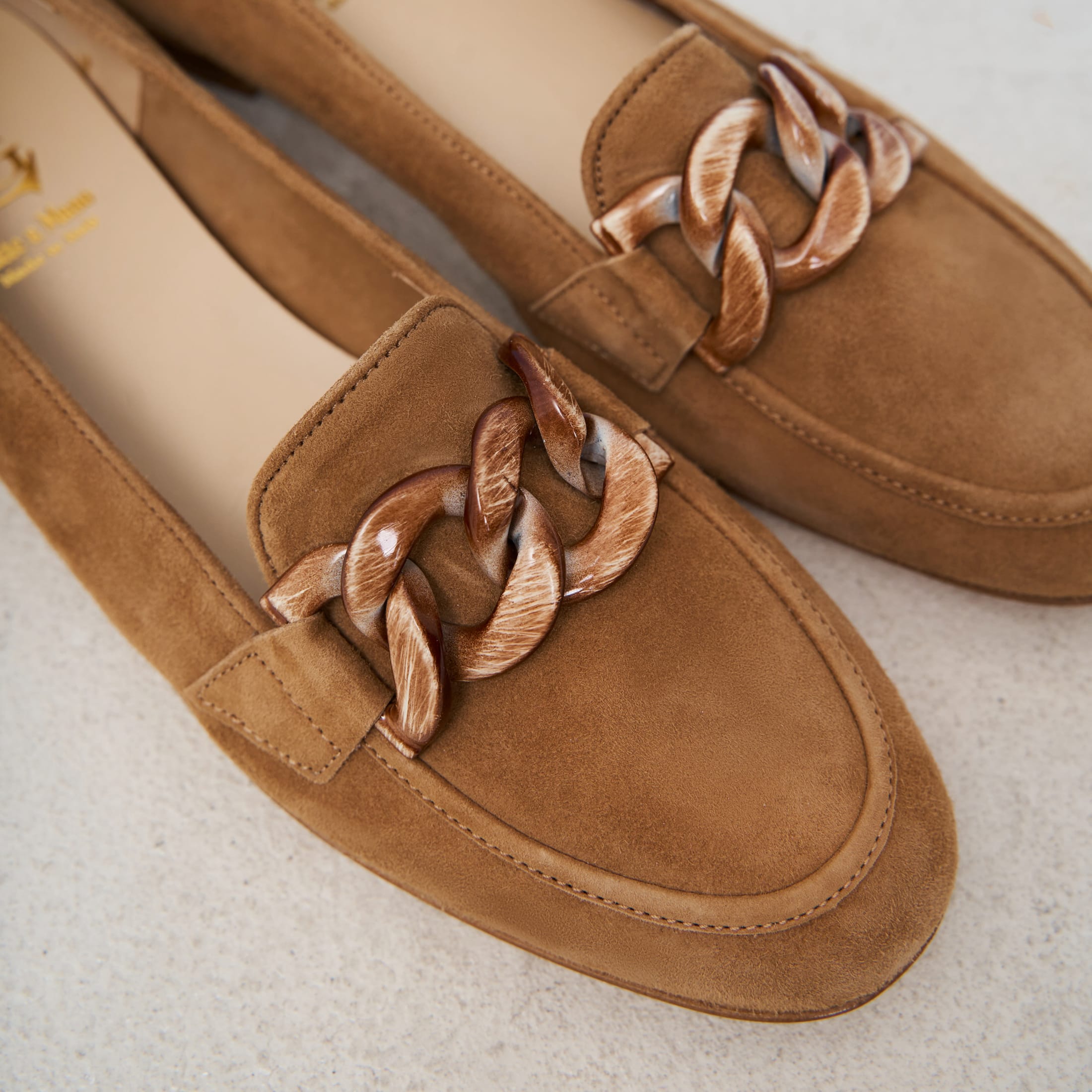 Коричневые замшевые лоферы - Image 3 of 5