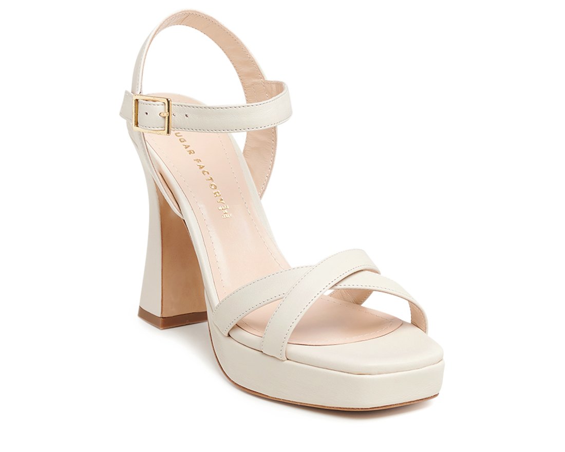 Белые кожаные босоножки - Image 2 of 5