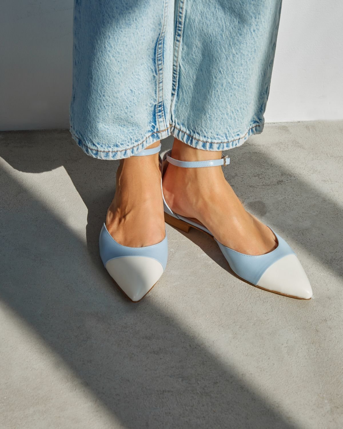 Голубые кожаные туфли - Image 5 of 6