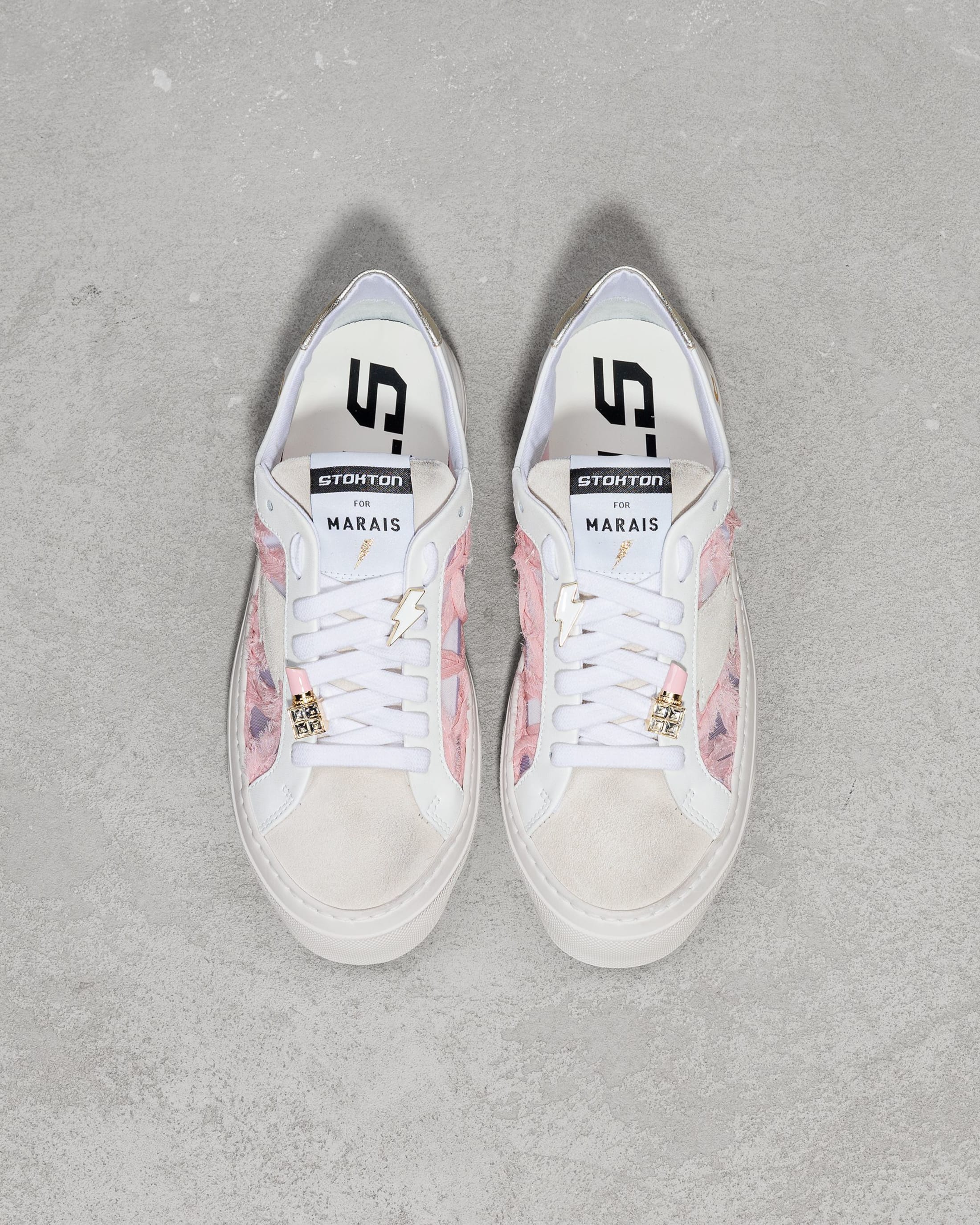 Белые кожаные кеды