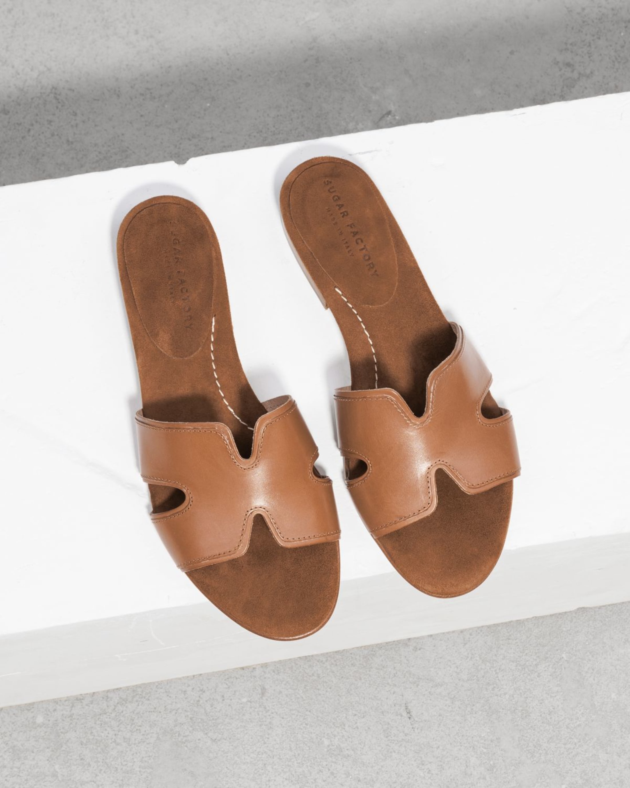 Коричневые кожаные пантолеты - Image 2 of 4