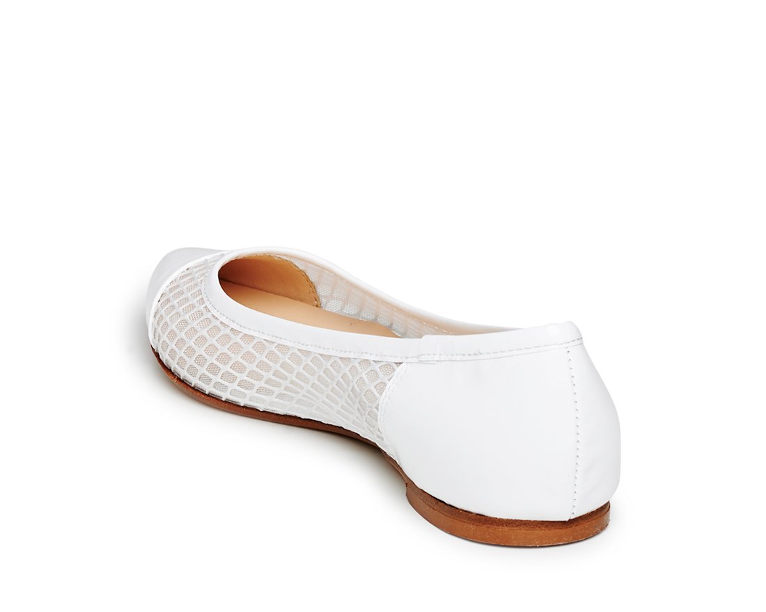 Белые кожаные балетки - Image 3 of 5