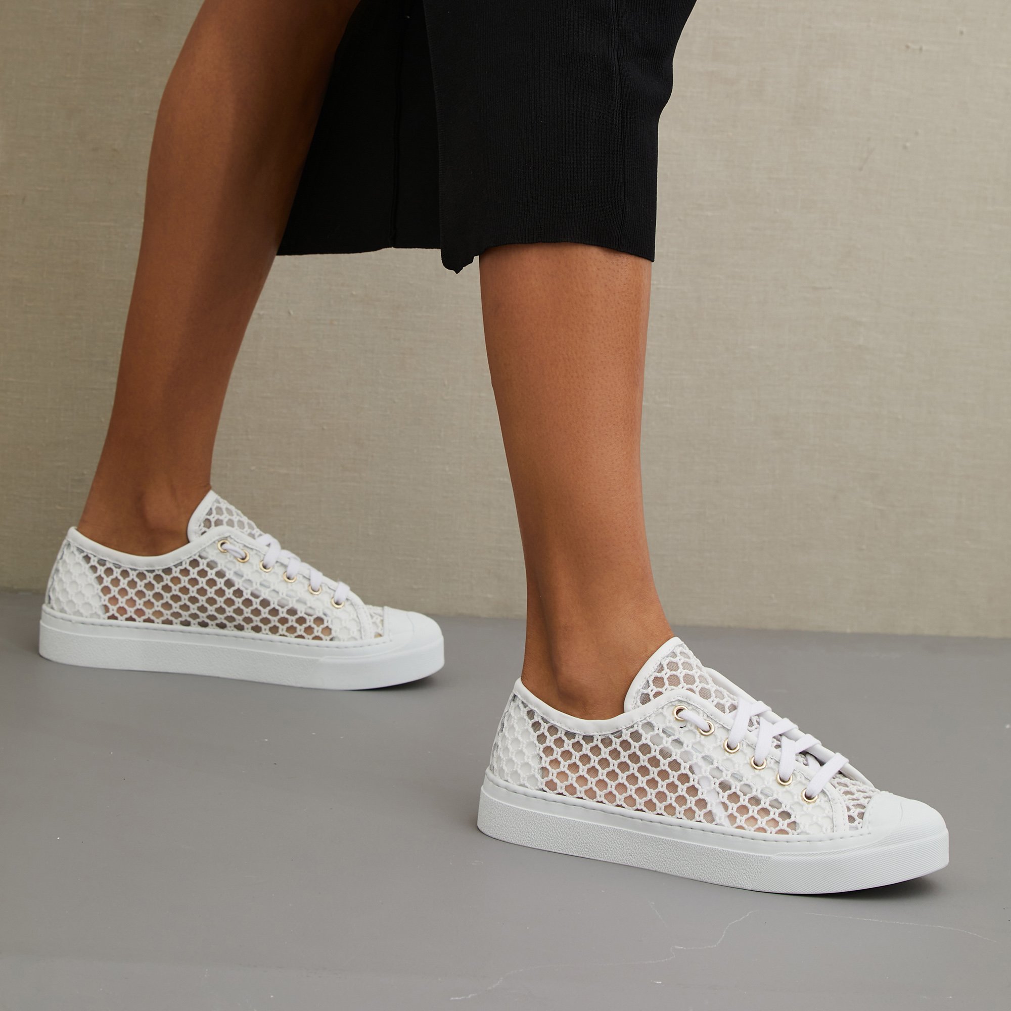 Белые текстильные кеды - Image 4 of 5