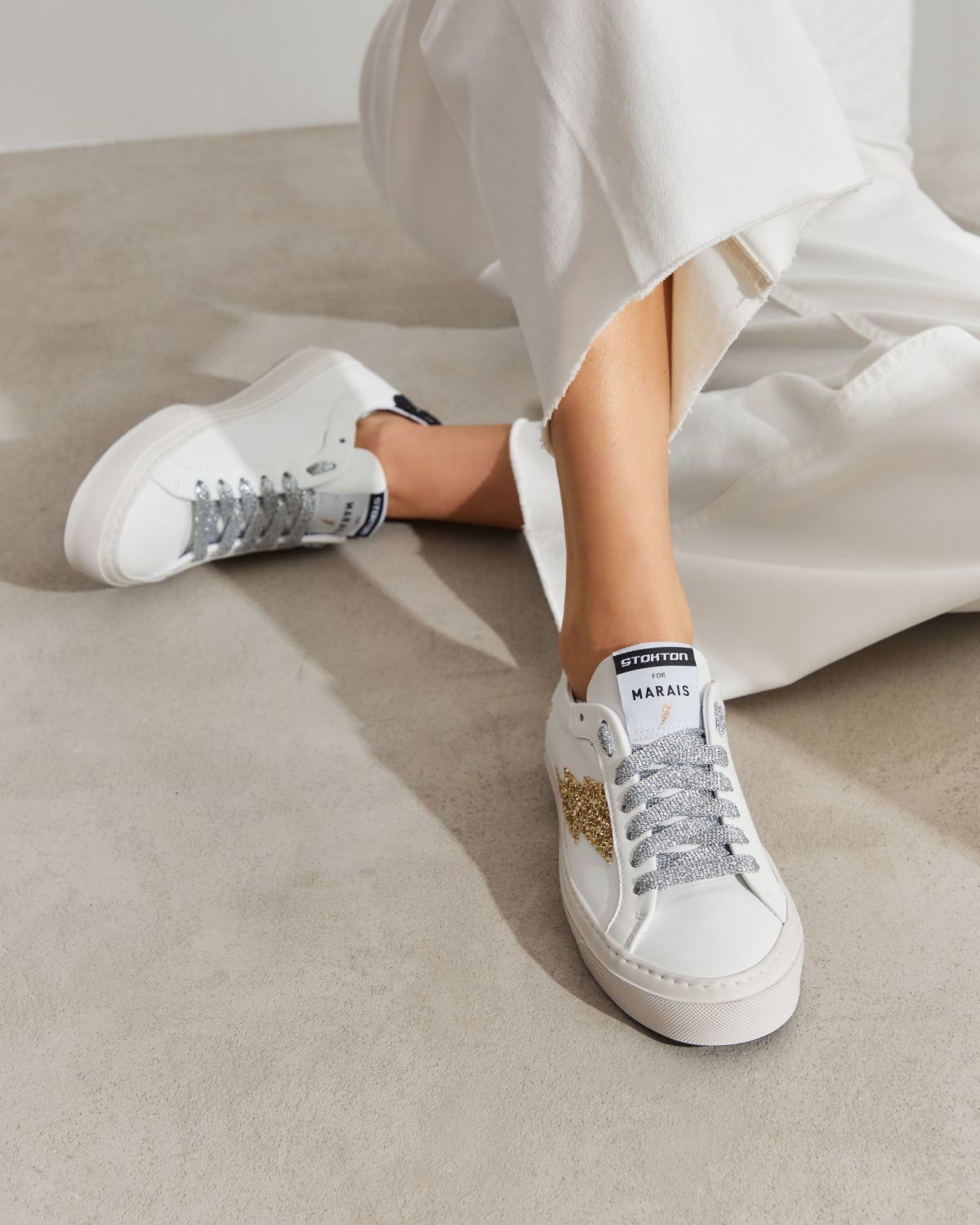 Белые кожаные кеды - Image 6 of 7