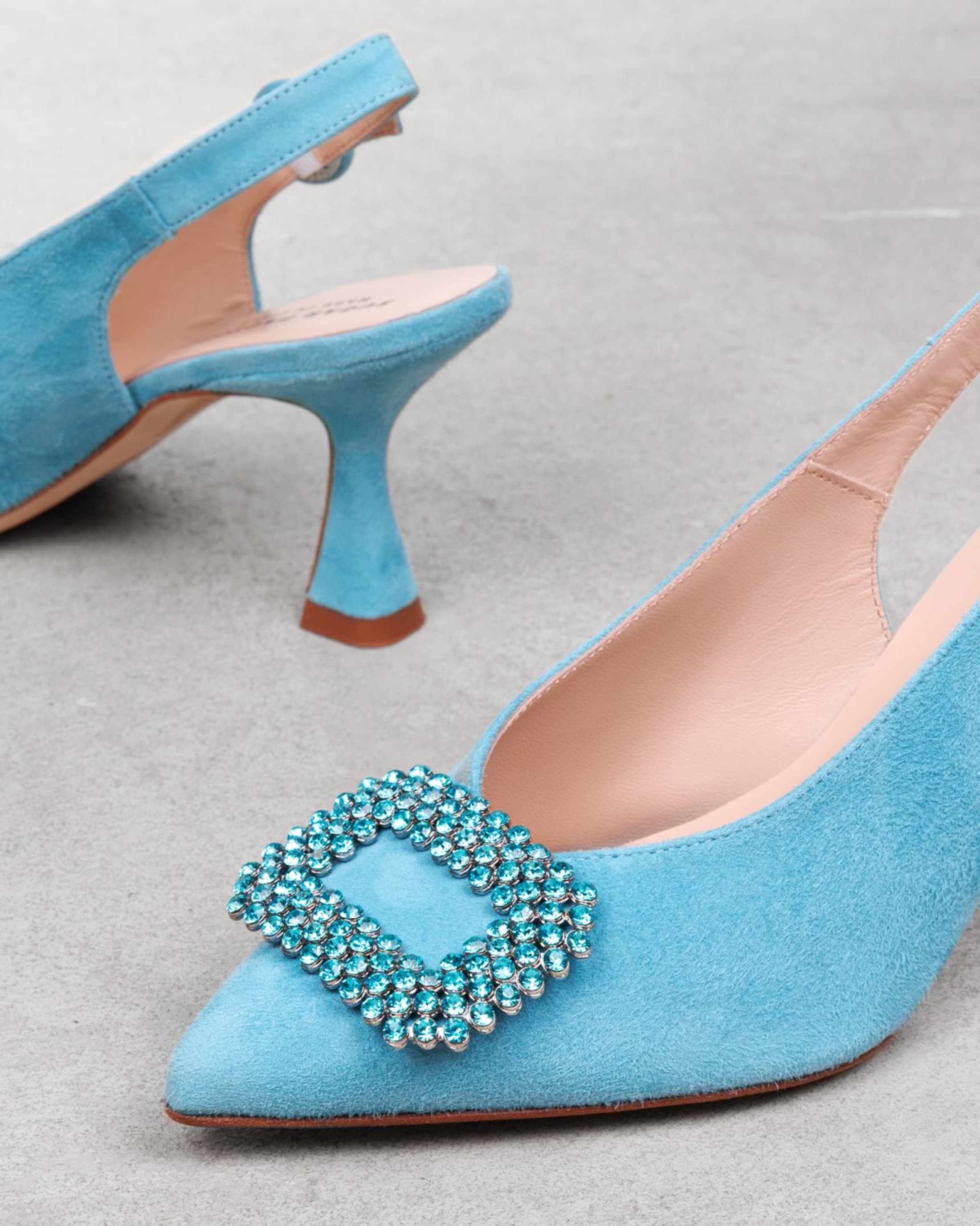 Голубые замшевые туфли - Image 4 of 8